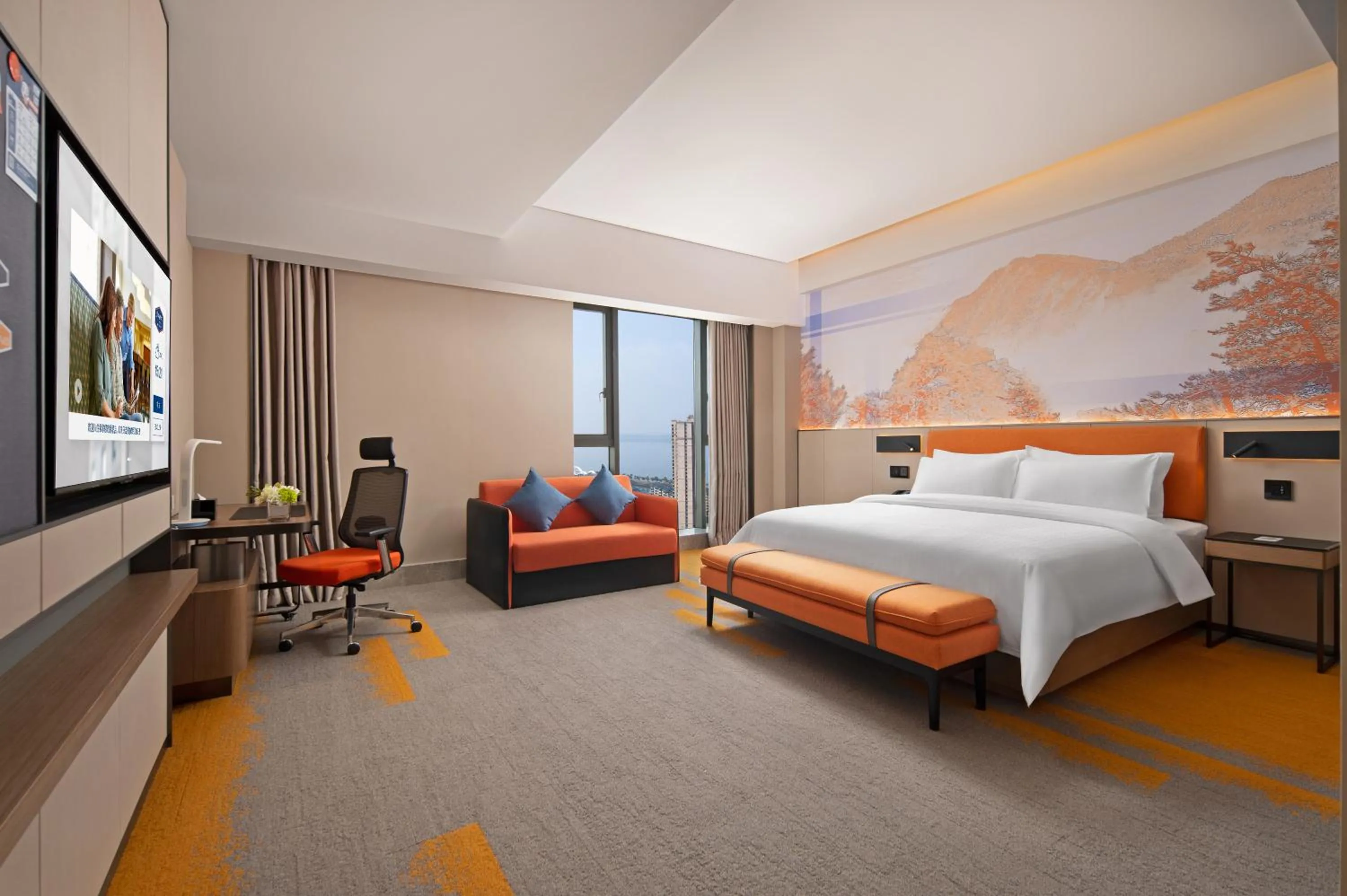 Bed in Hampton by hilton Jiujiang Balihu