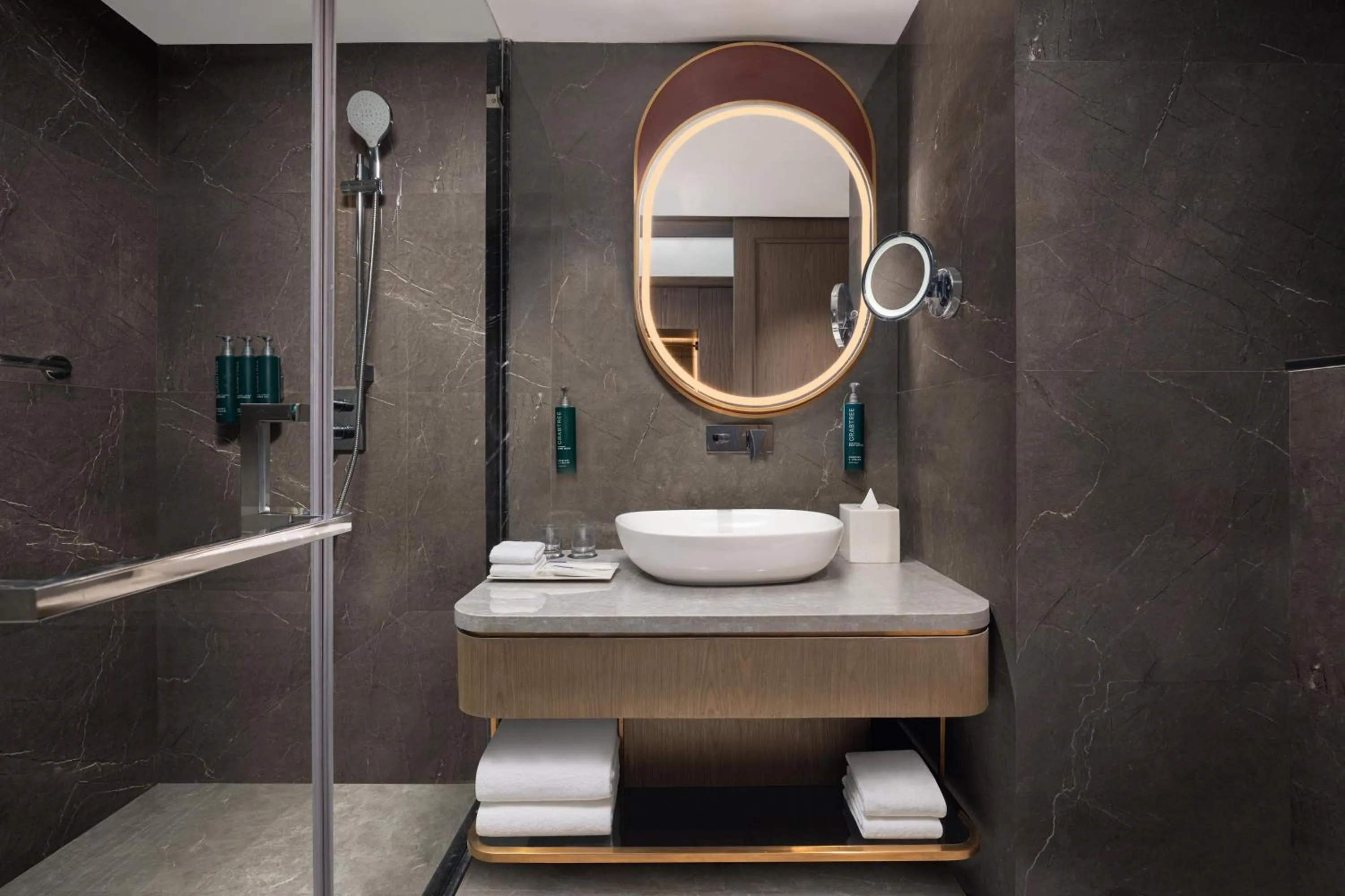 Bathroom in Doubletree By Hilton Bengaluru Airport