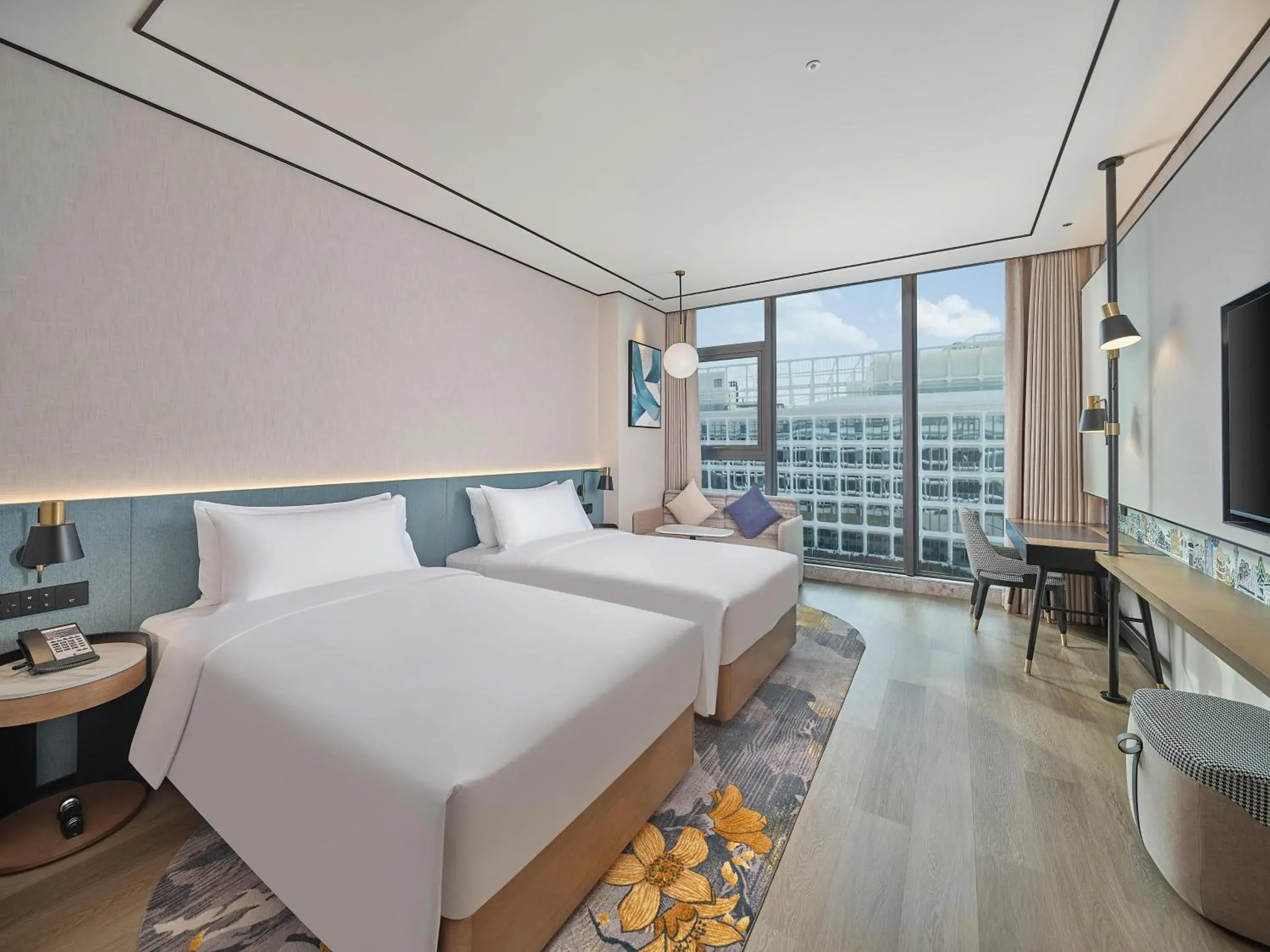 Twin Room in Hilton Garden Inn Guangzhou Baiyun Airport Twin Room in Hilton Garden Inn Guangzhou Baiyun Airport