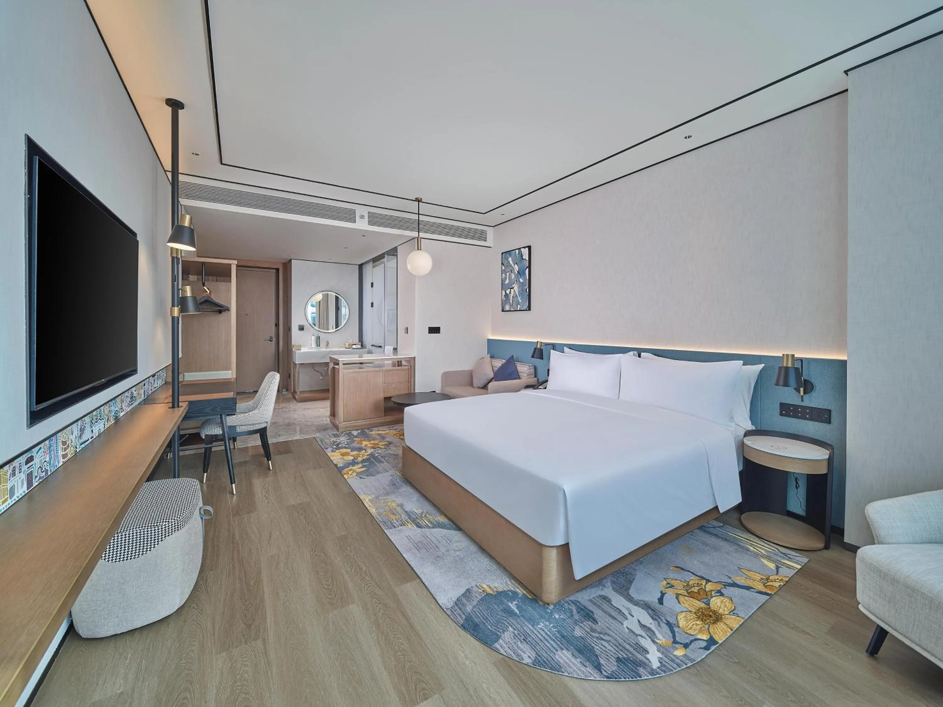 Bed in Hilton Garden Inn Guangzhou Baiyun Airport