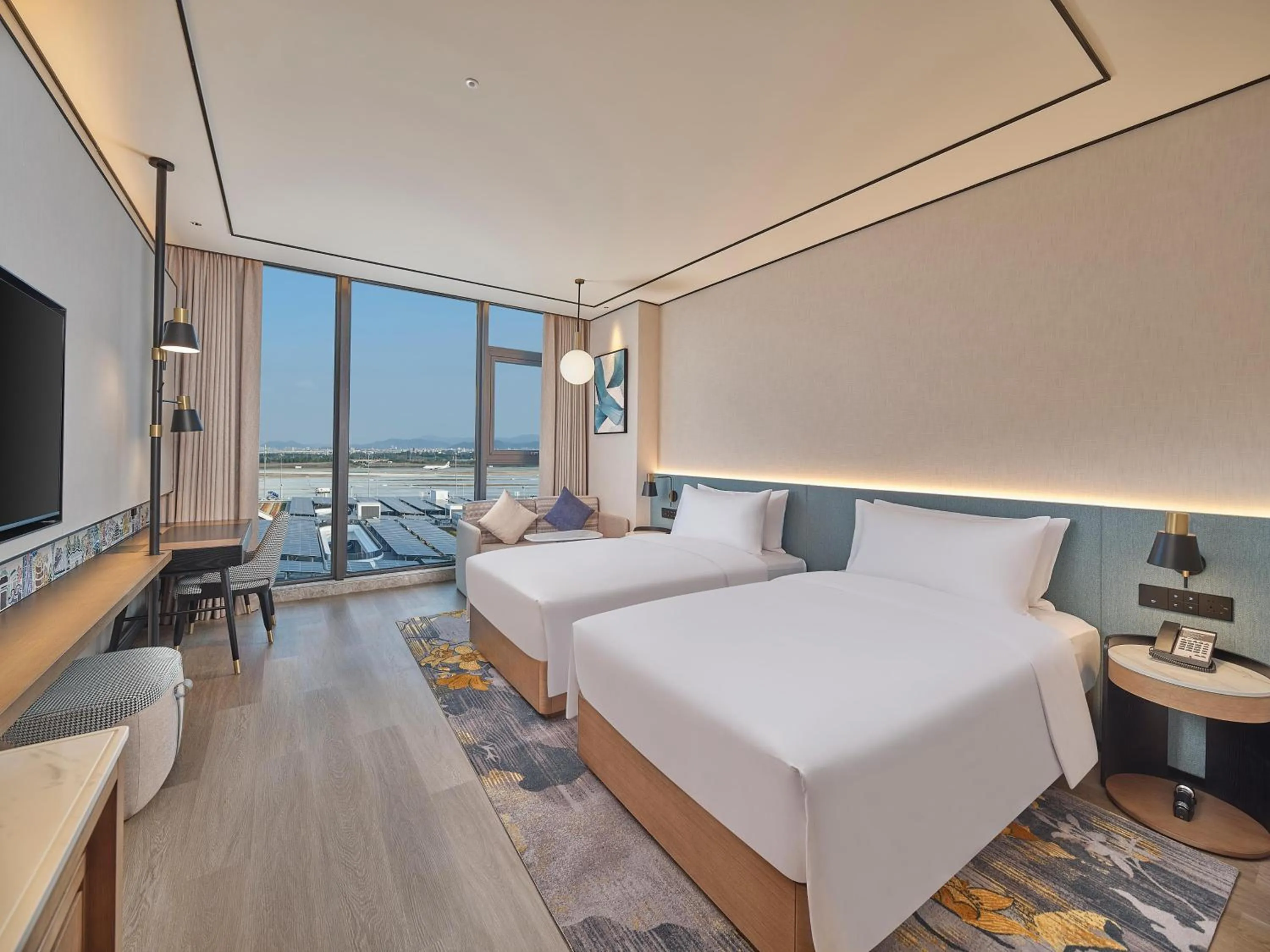 Bed in Hilton Garden Inn Guangzhou Baiyun Airport