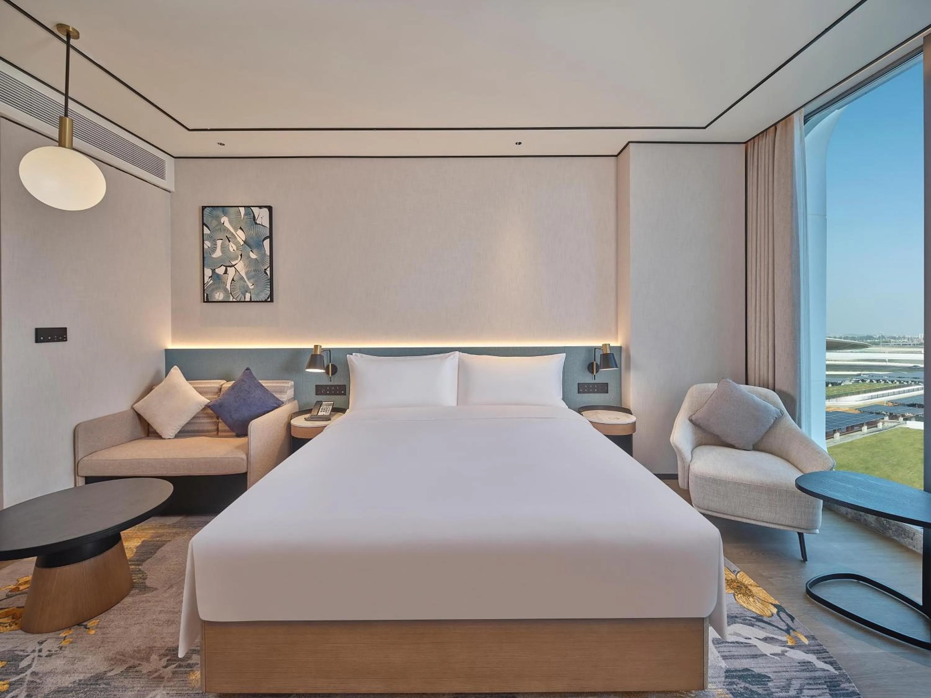 Bed in Hilton Garden Inn Guangzhou Baiyun Airport