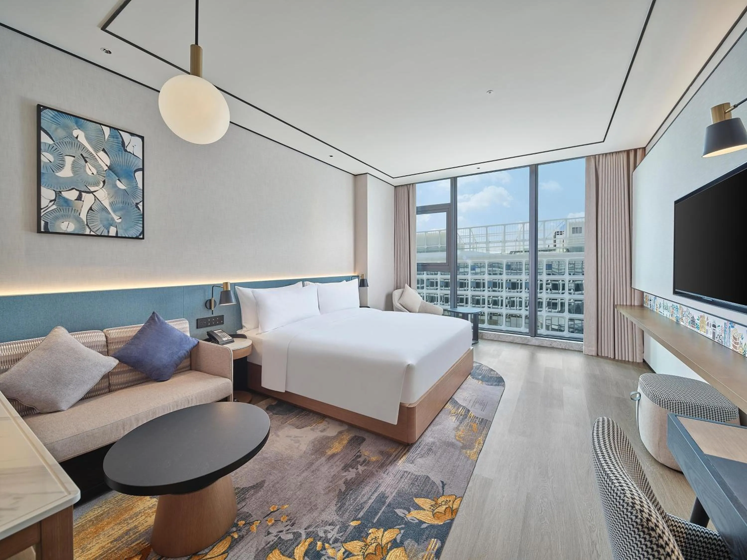 Bed in Hilton Garden Inn Guangzhou Baiyun Airport