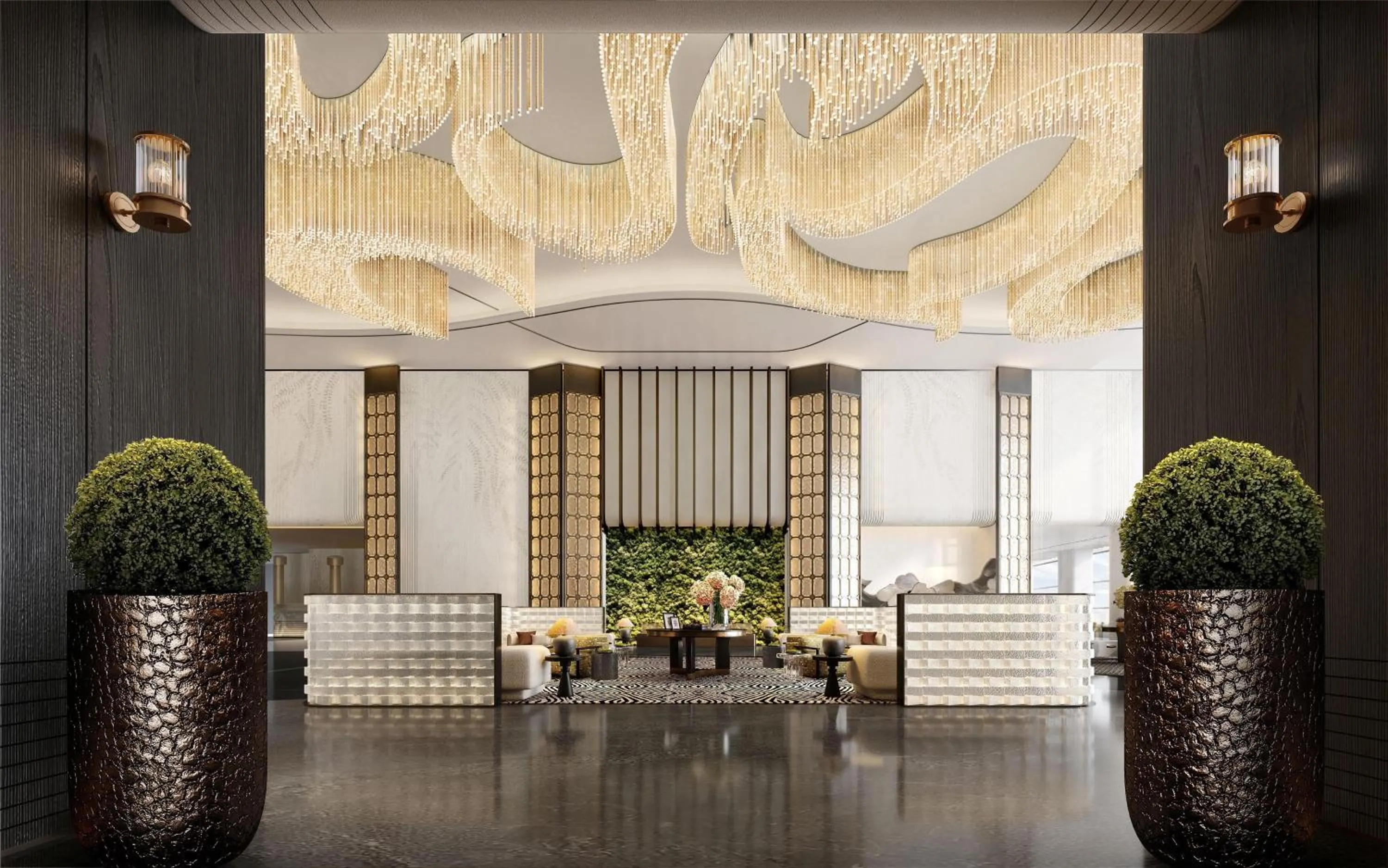 Lobby or reception in Hilton Guangzhou Baiyun Airport