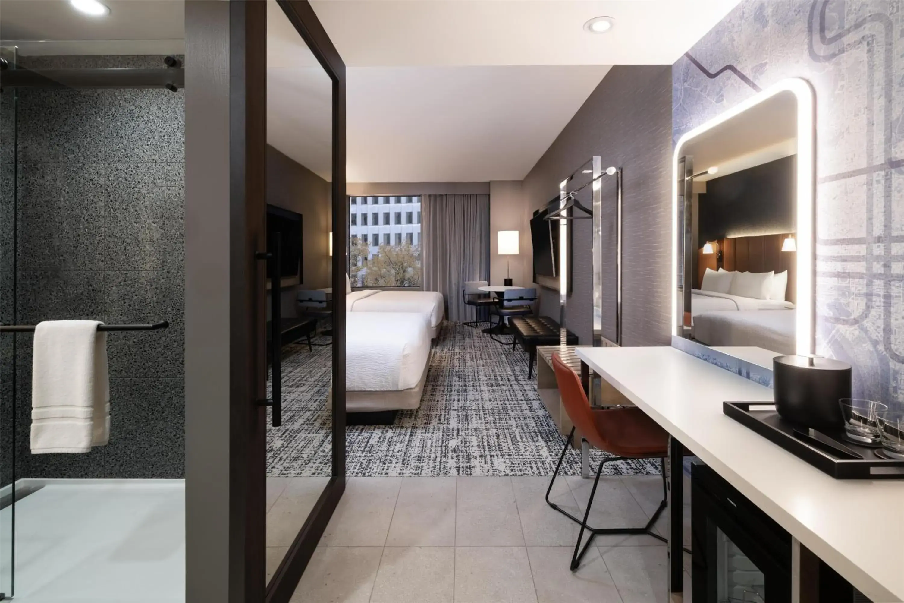 King Room with Two King Beds in Tempo By Hilton Washington Dc Downtown King Room with Two King Beds in Tempo By Hilton Washington Dc Downtown