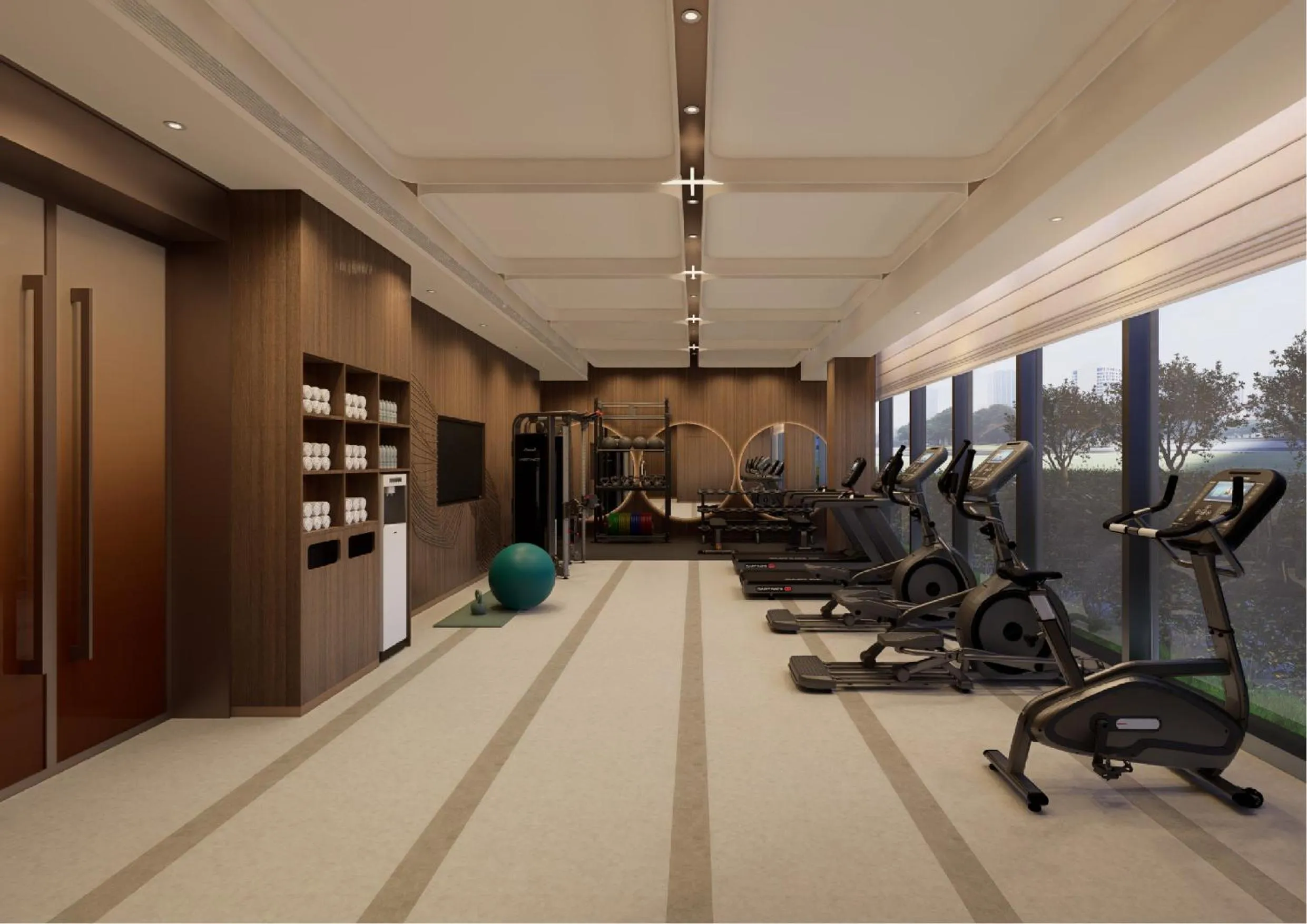Fitness centre/facilities in Hilton Garden Inn Huangshi Dinosaur Wonderland