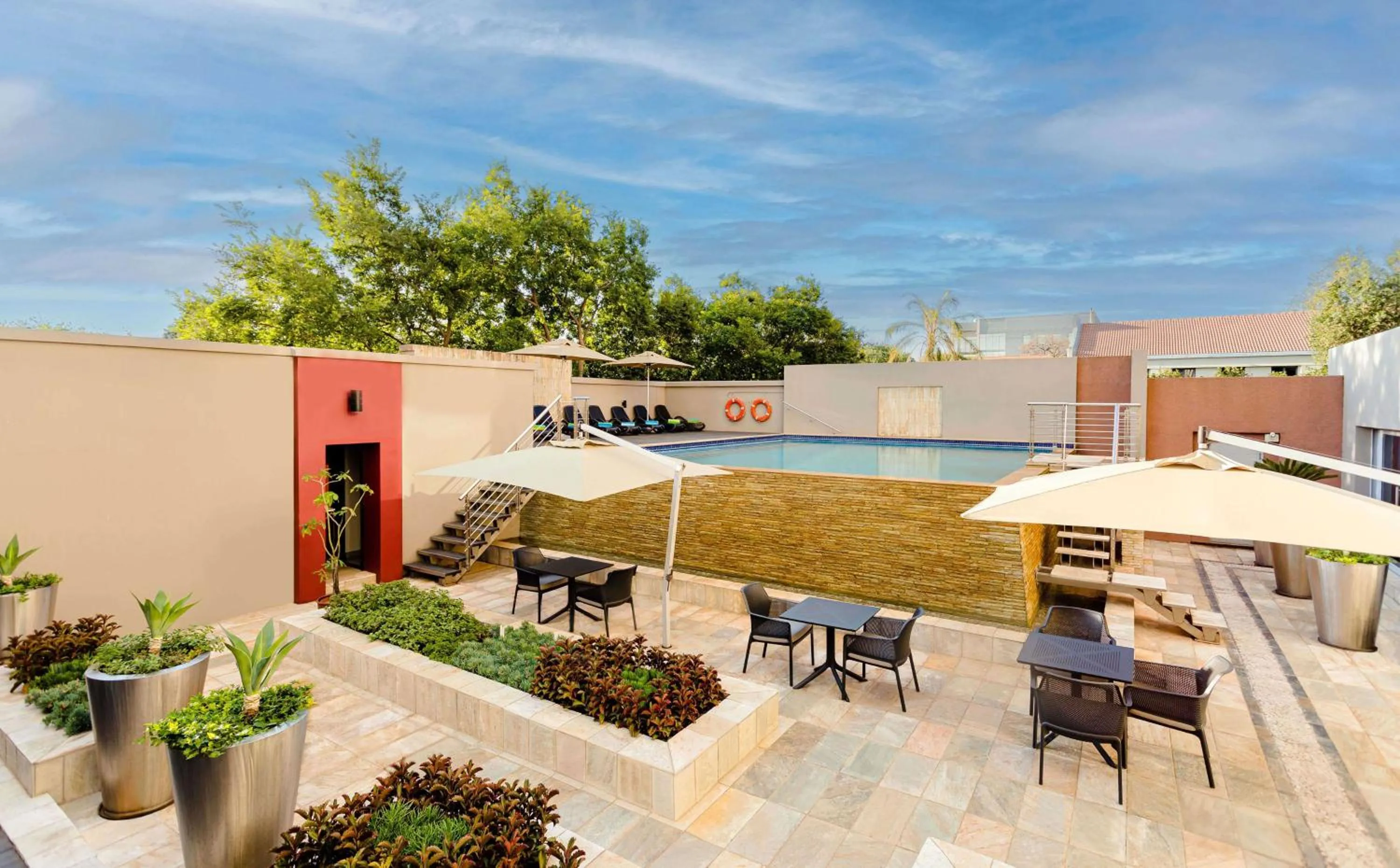 Pool view in Southern Sun Rosebank, Johannesburg