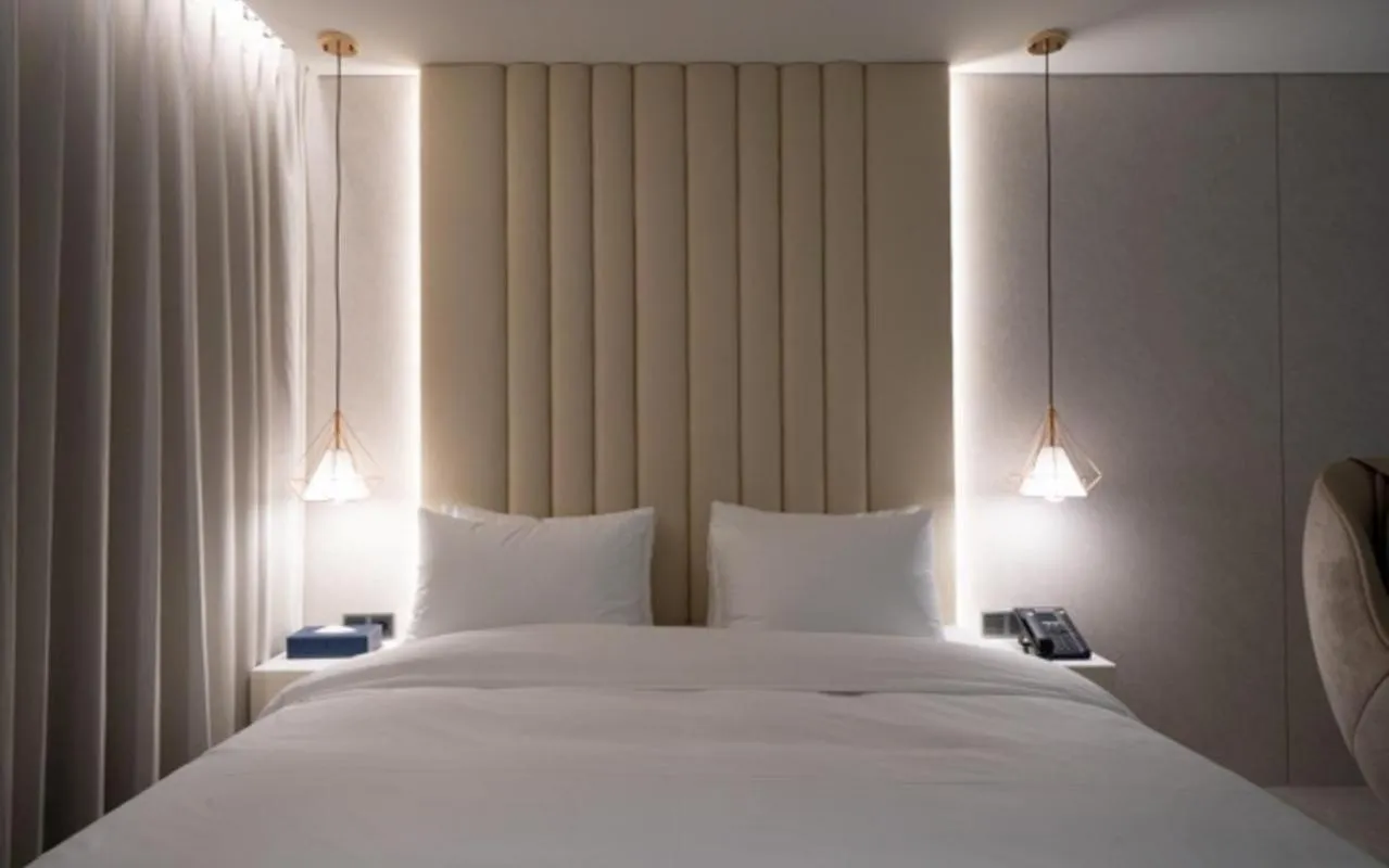 Bed in Daegu Hyeonpung Prana Hotel