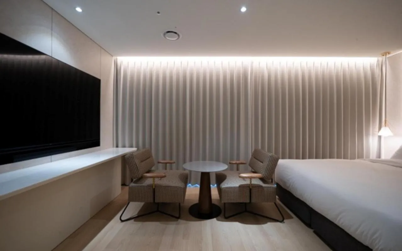 Bed in Daegu Hyeonpung Prana Hotel