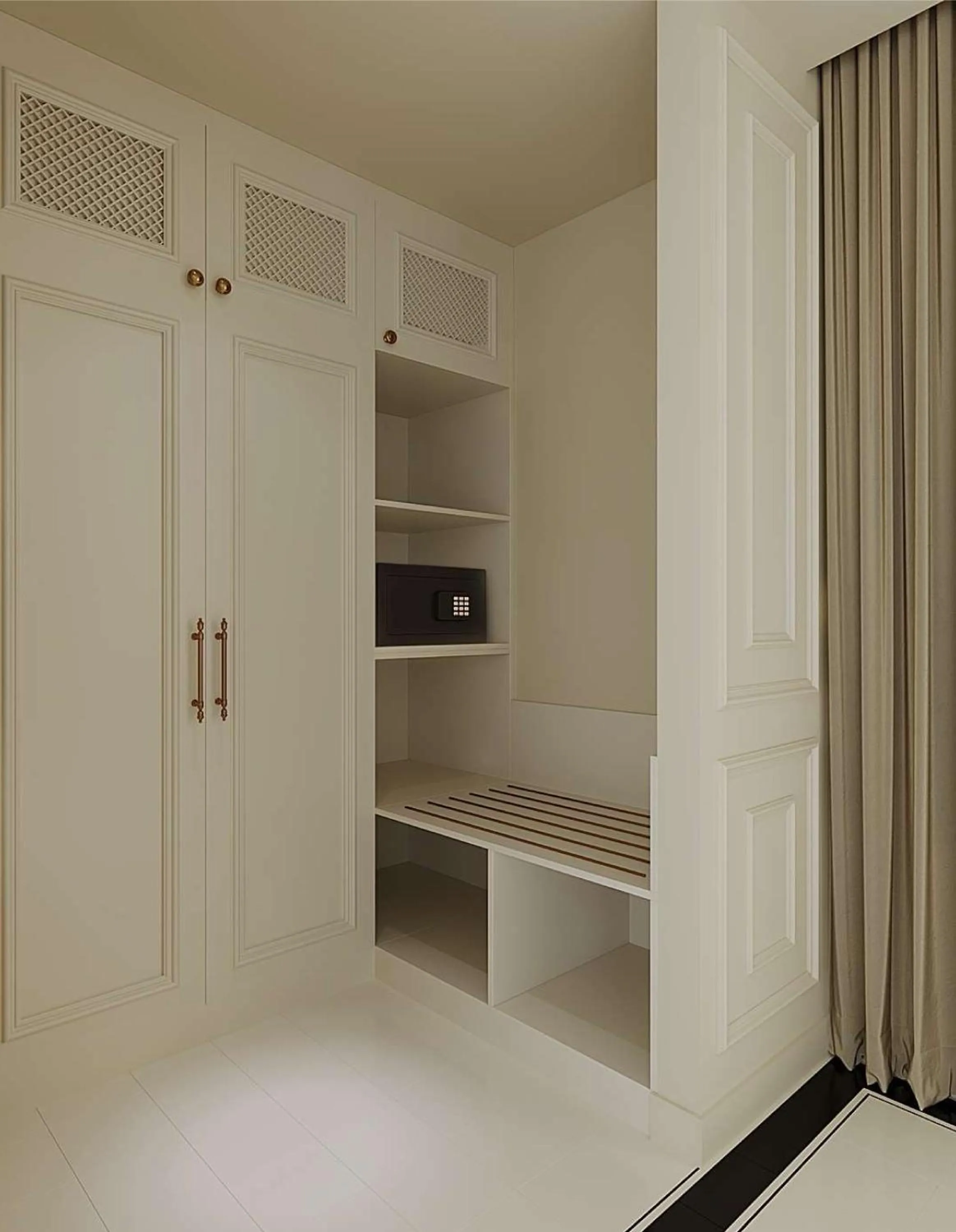 Corner Deluxe King in Grand Royal Riverside Hue, Fusion Collection