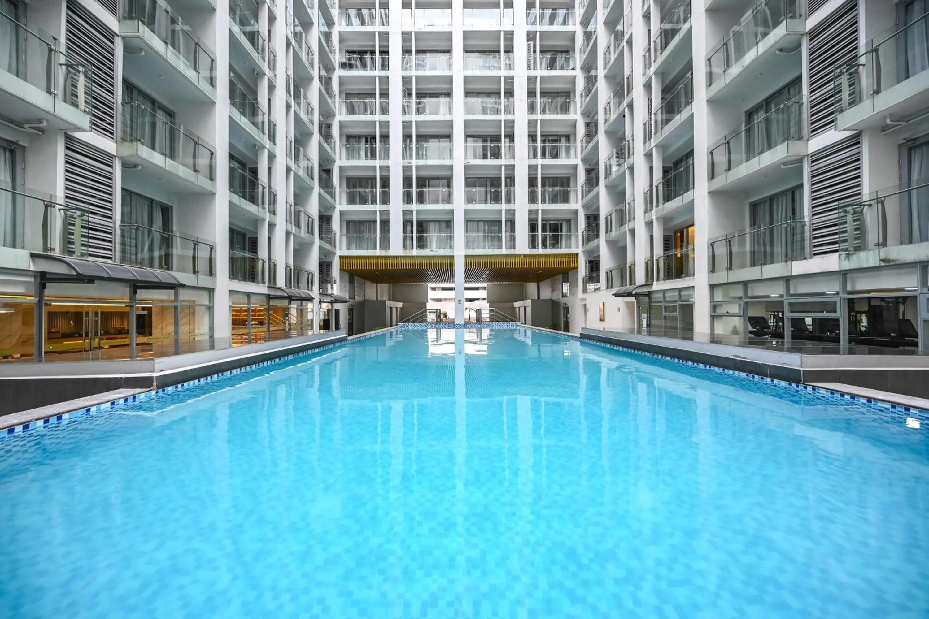 Pool view in Wyndham Garden Manila Bay