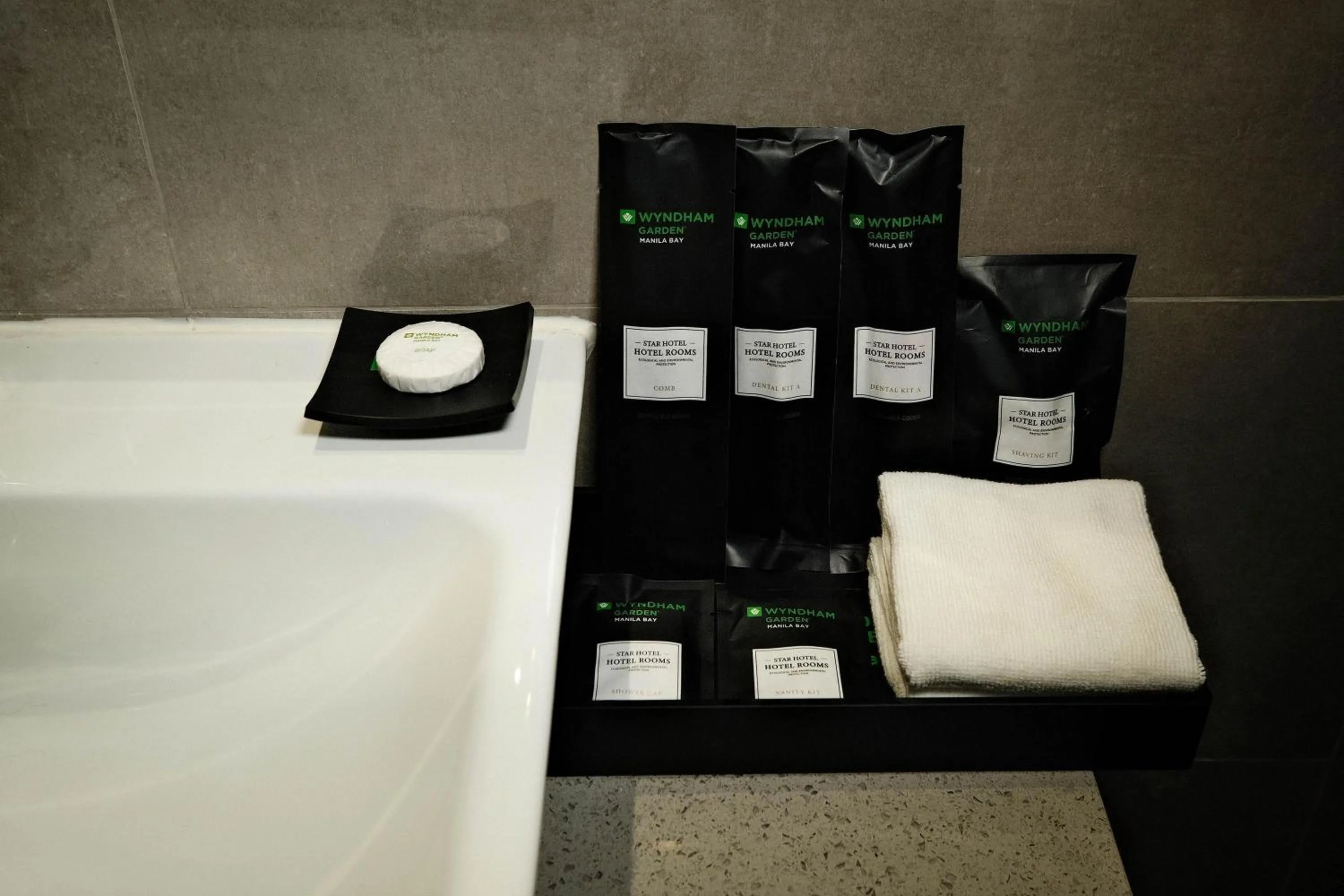 Bathroom in Wyndham Garden Manila Bay