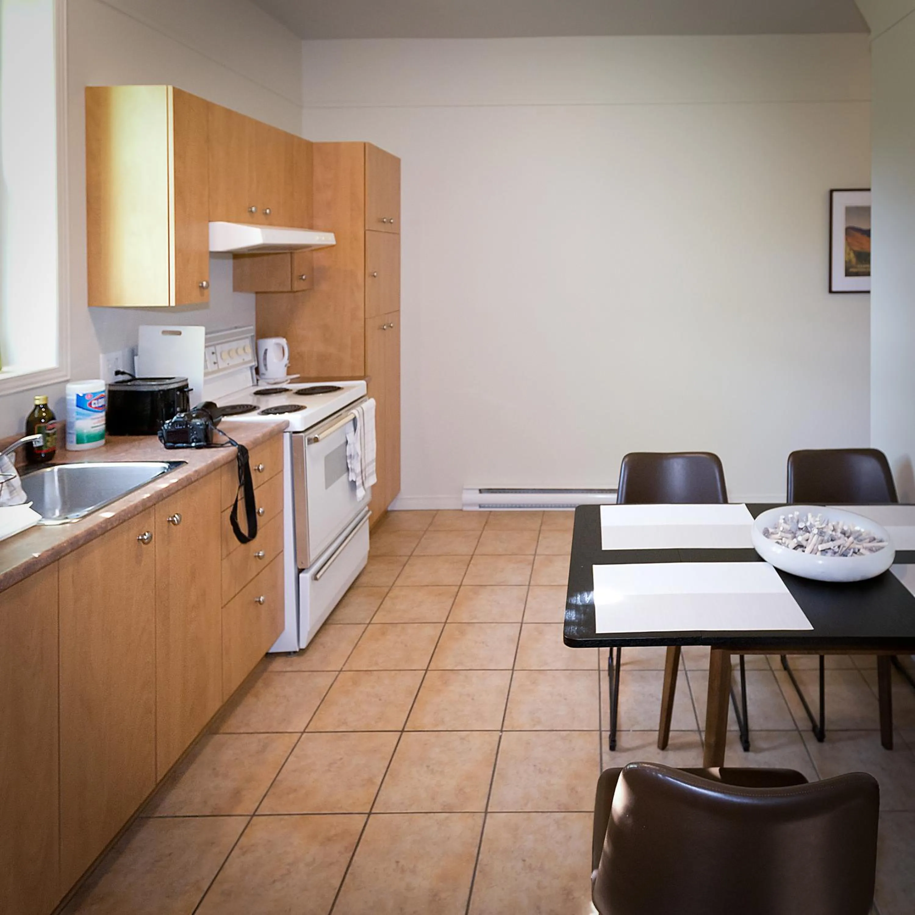 Kitchen or kitchenette in Motel De La Gare Richmond