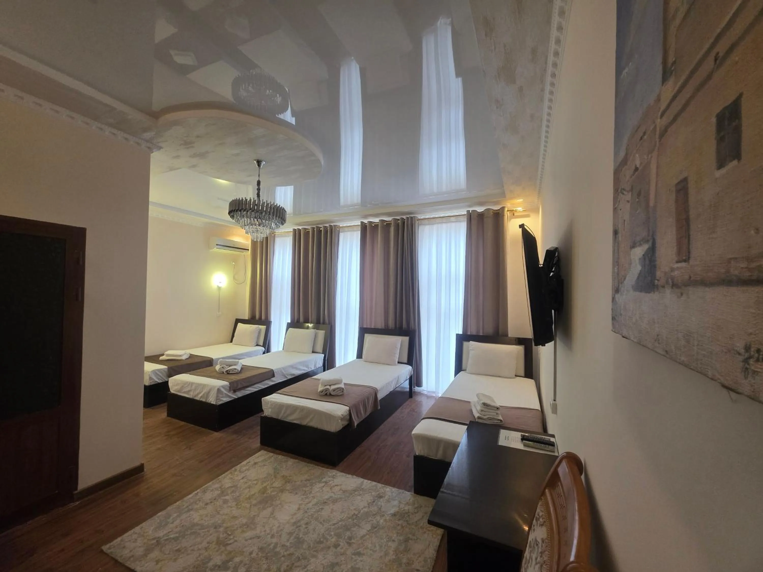 View (from property/room), Bed in Hotel Euro Asia Khiva - Ichan Qala