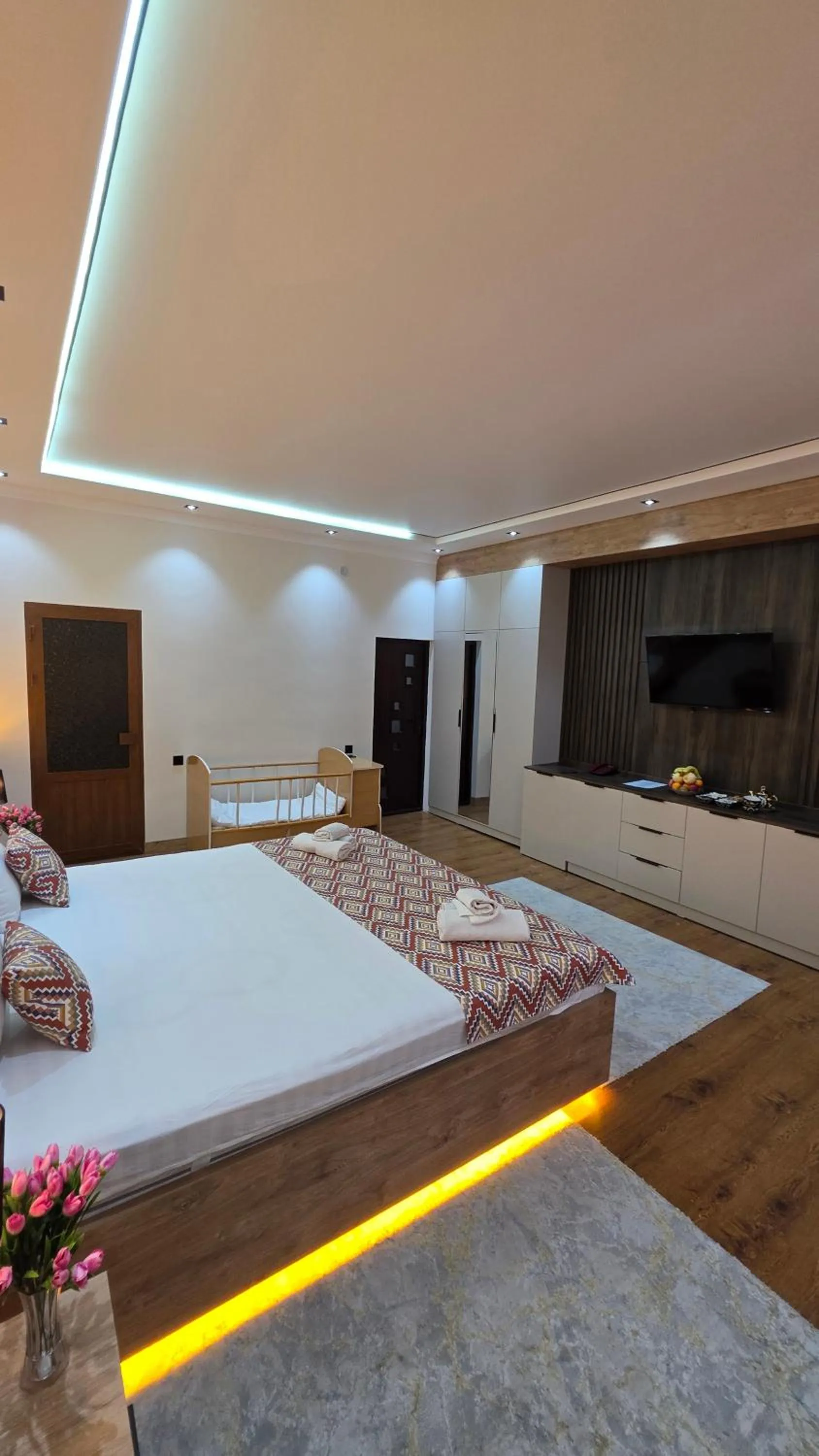 View (from property/room), Bed in Hotel Euro Asia Khiva - Ichan Qala