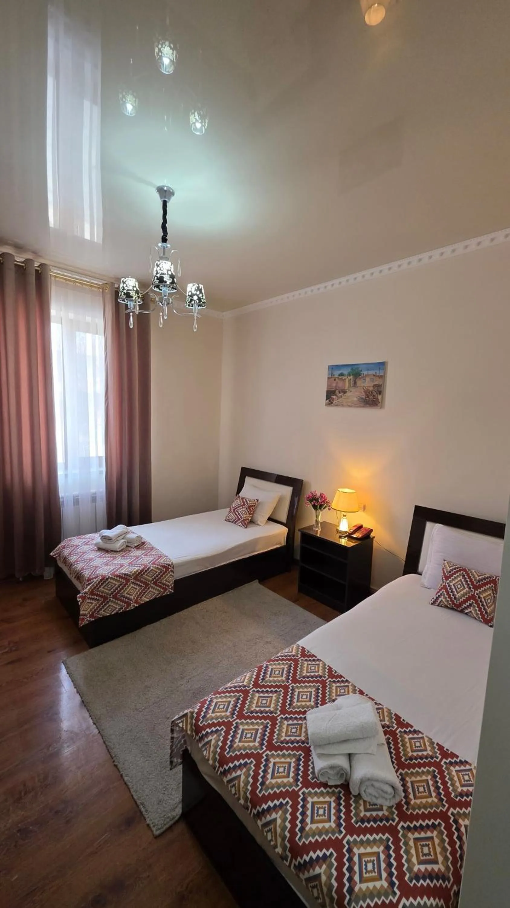 View (from property/room), Bed in Hotel Euro Asia Khiva - Ichan Qala