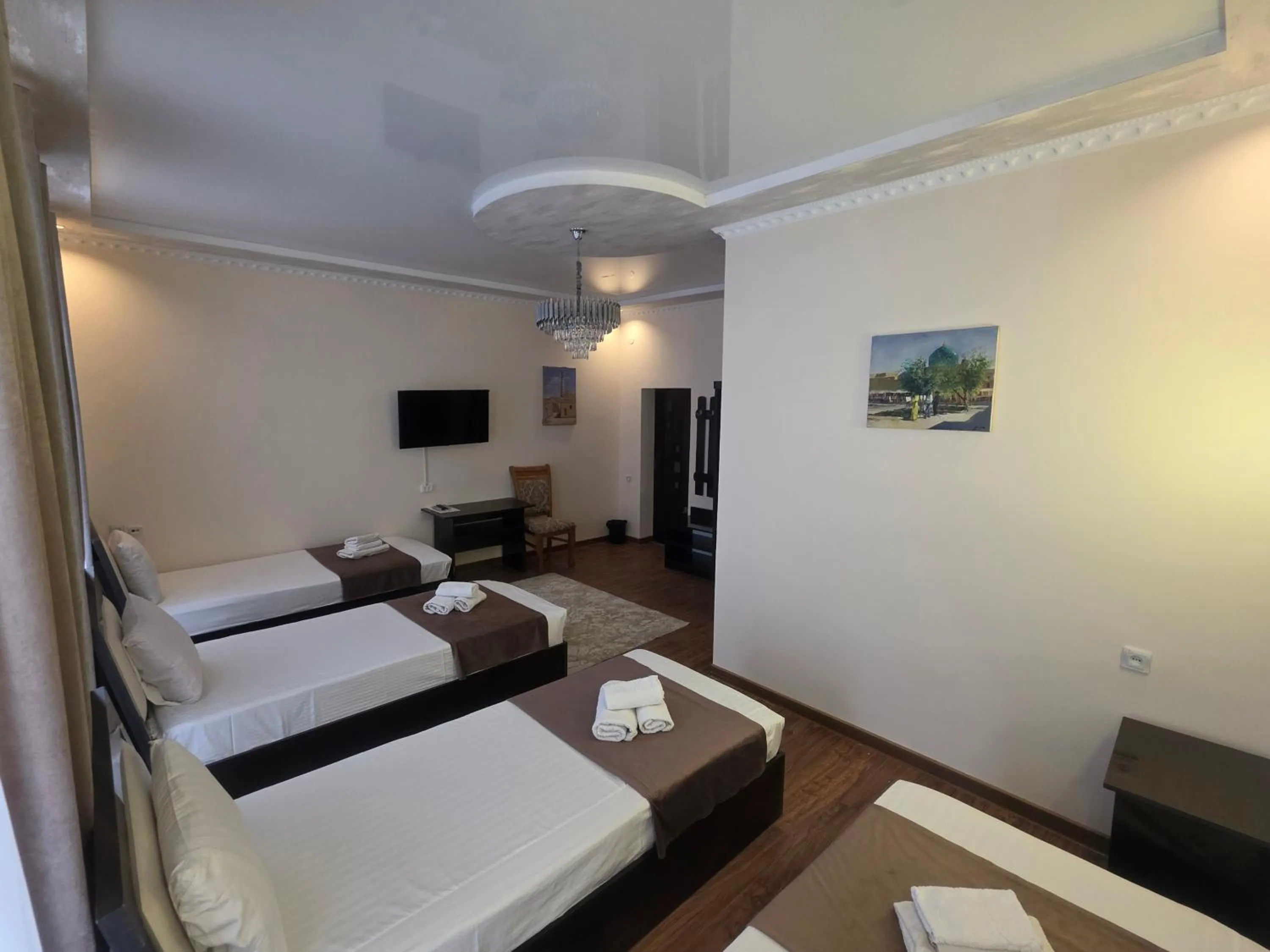 View (from property/room), Bed in Hotel Euro Asia Khiva - Ichan Qala