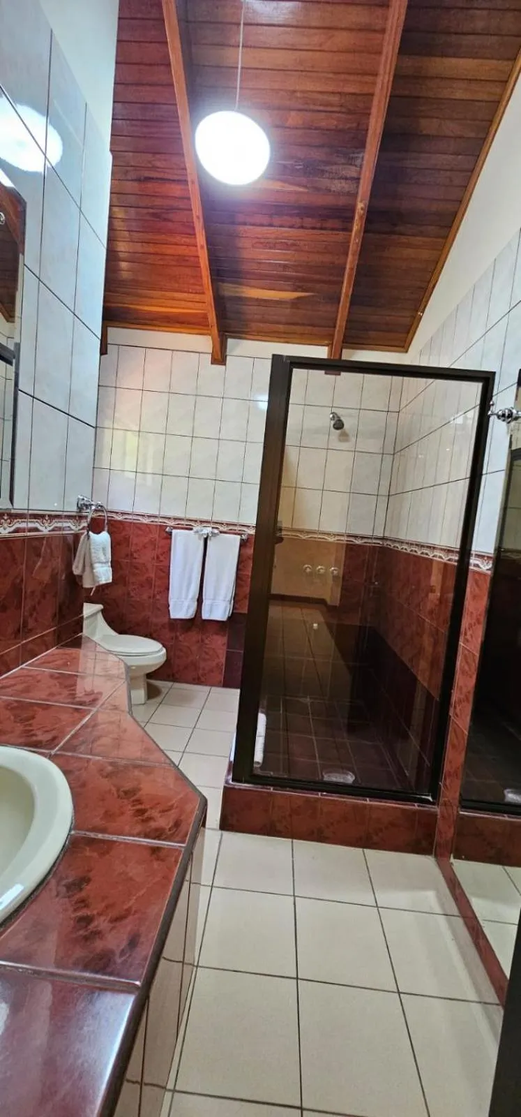 Shower in Apartotel Obelisco San José Aeropuerto