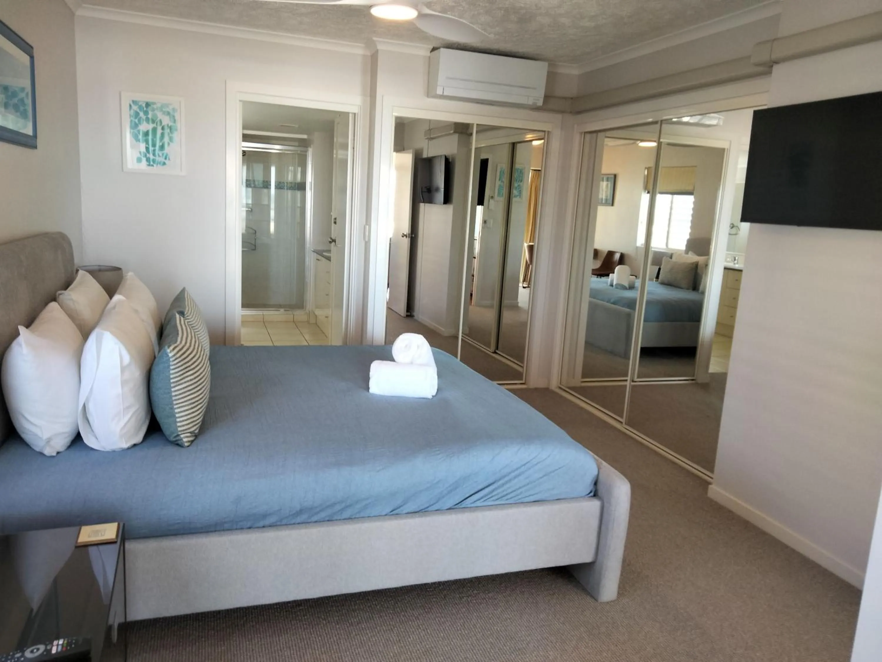 Bed in Moorings Beach Resort