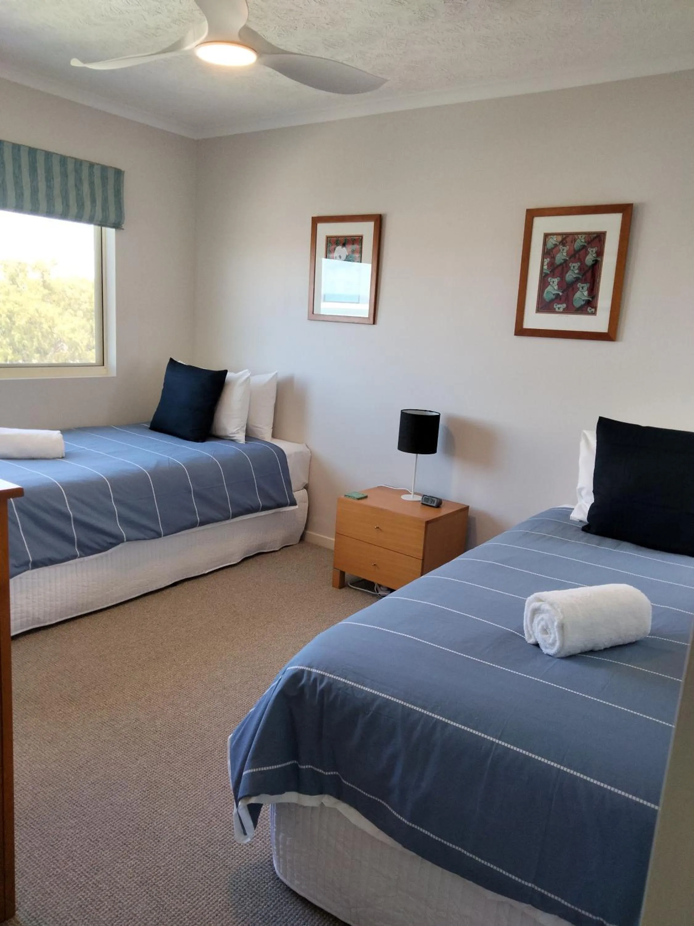 Bed in Moorings Beach Resort