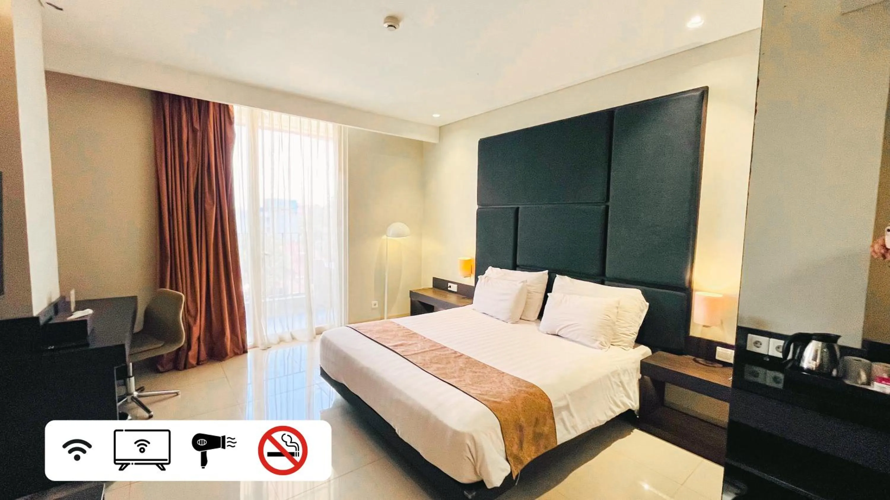 Bed in Grandia Hotel