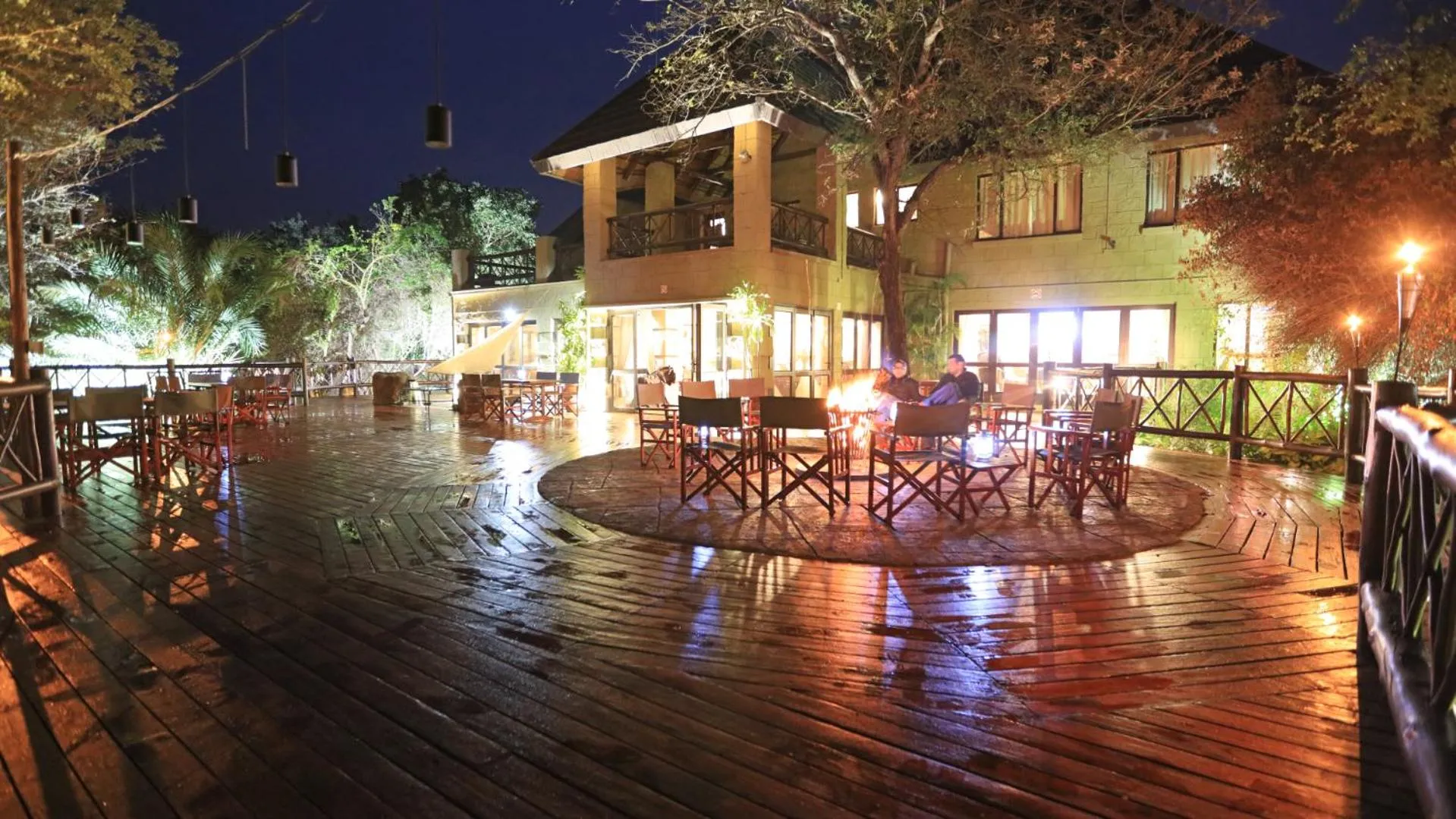 Patio in Grand Kruger Lodge and Spa