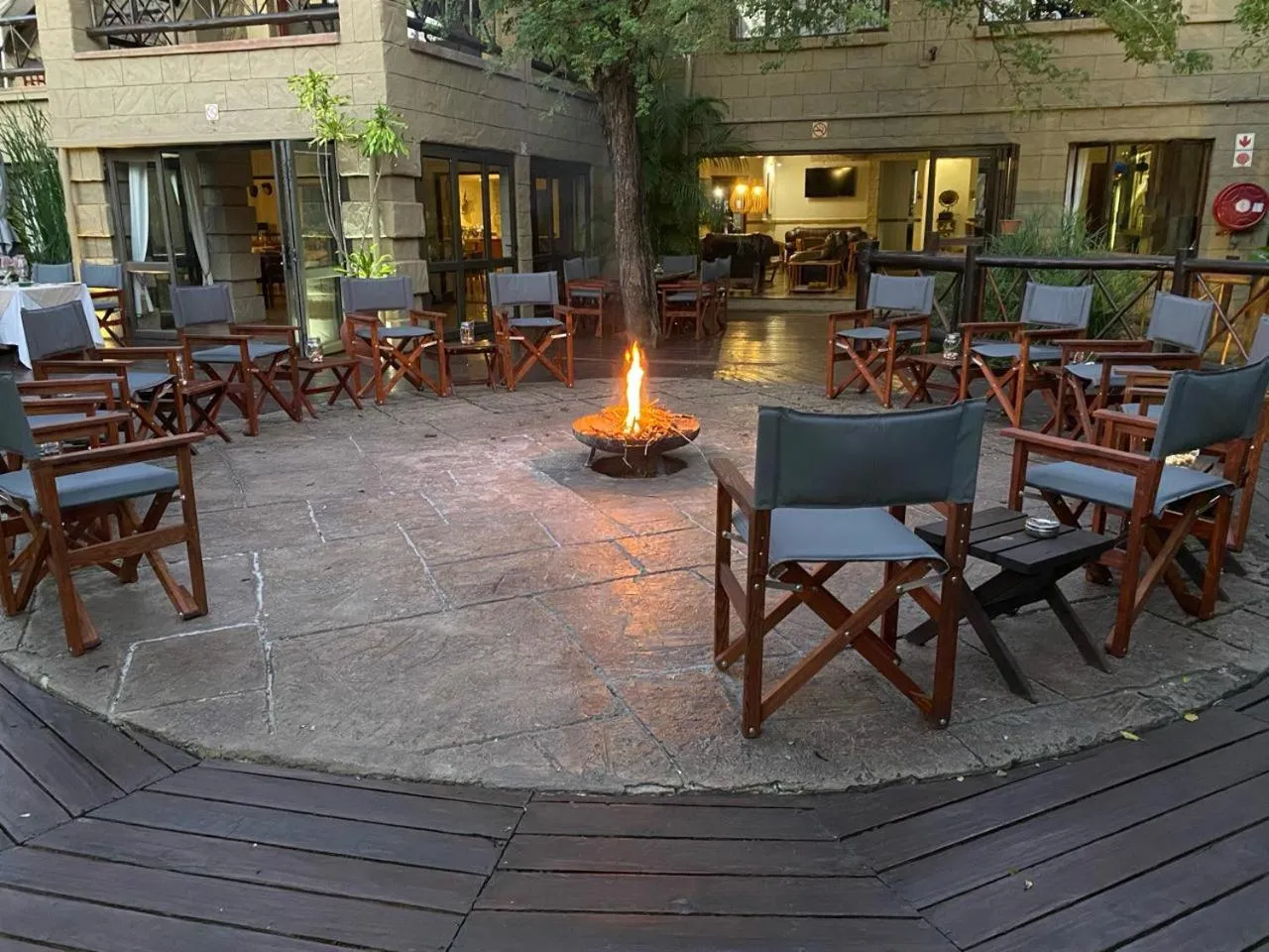 Seating area in Grand Kruger Lodge and Spa