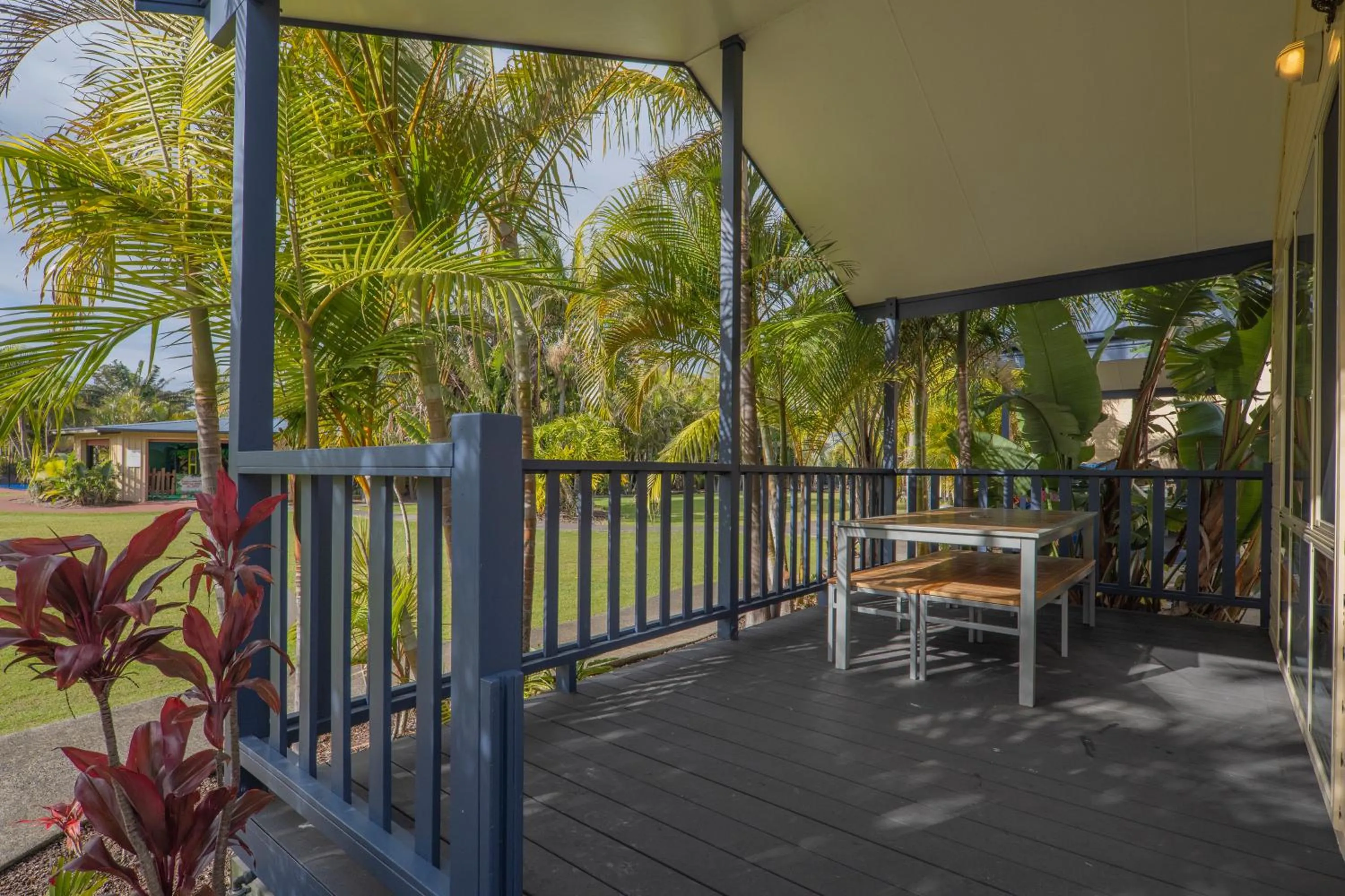 Patio in Ingenia Holidays Soldiers Point