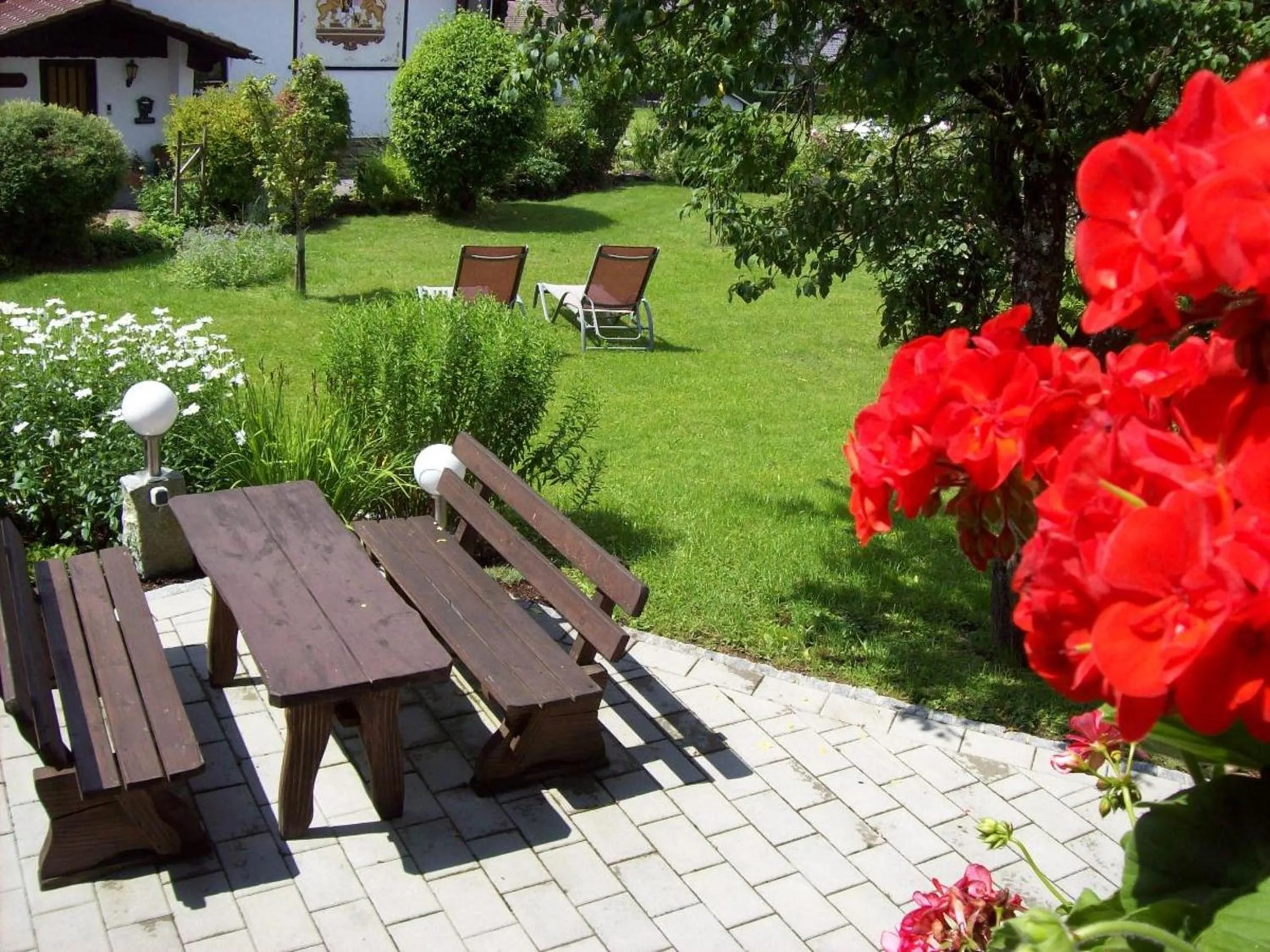 Garden in Ferienhaus Isolde