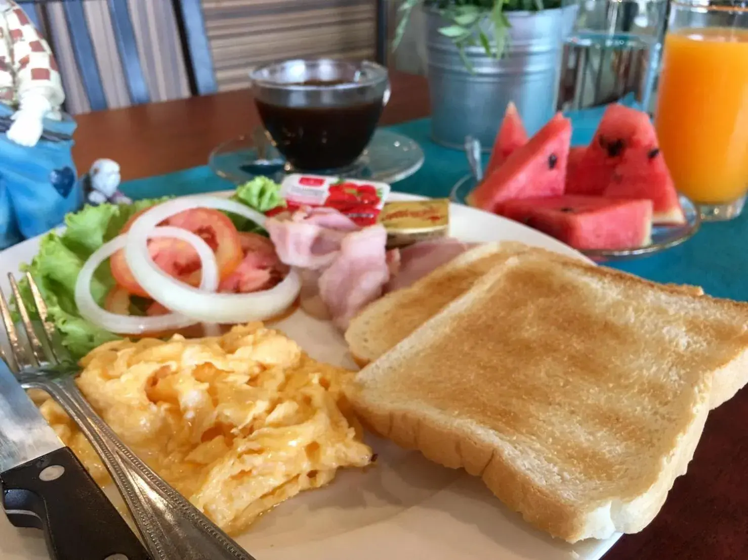 Breakfast in Samed Port View Breakfast in Samed Port View