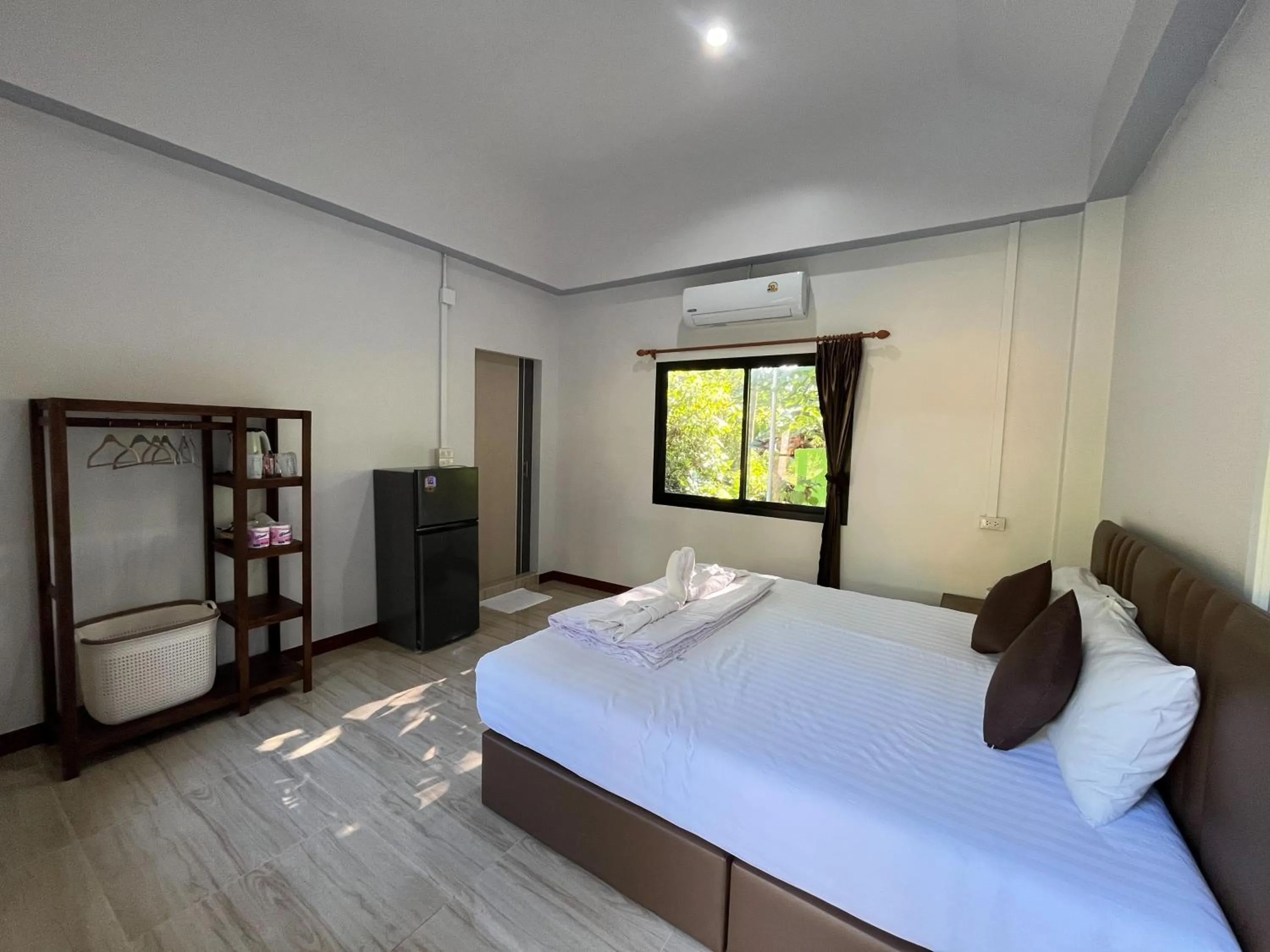 Bed in Koh Mook Garden Beach Resort