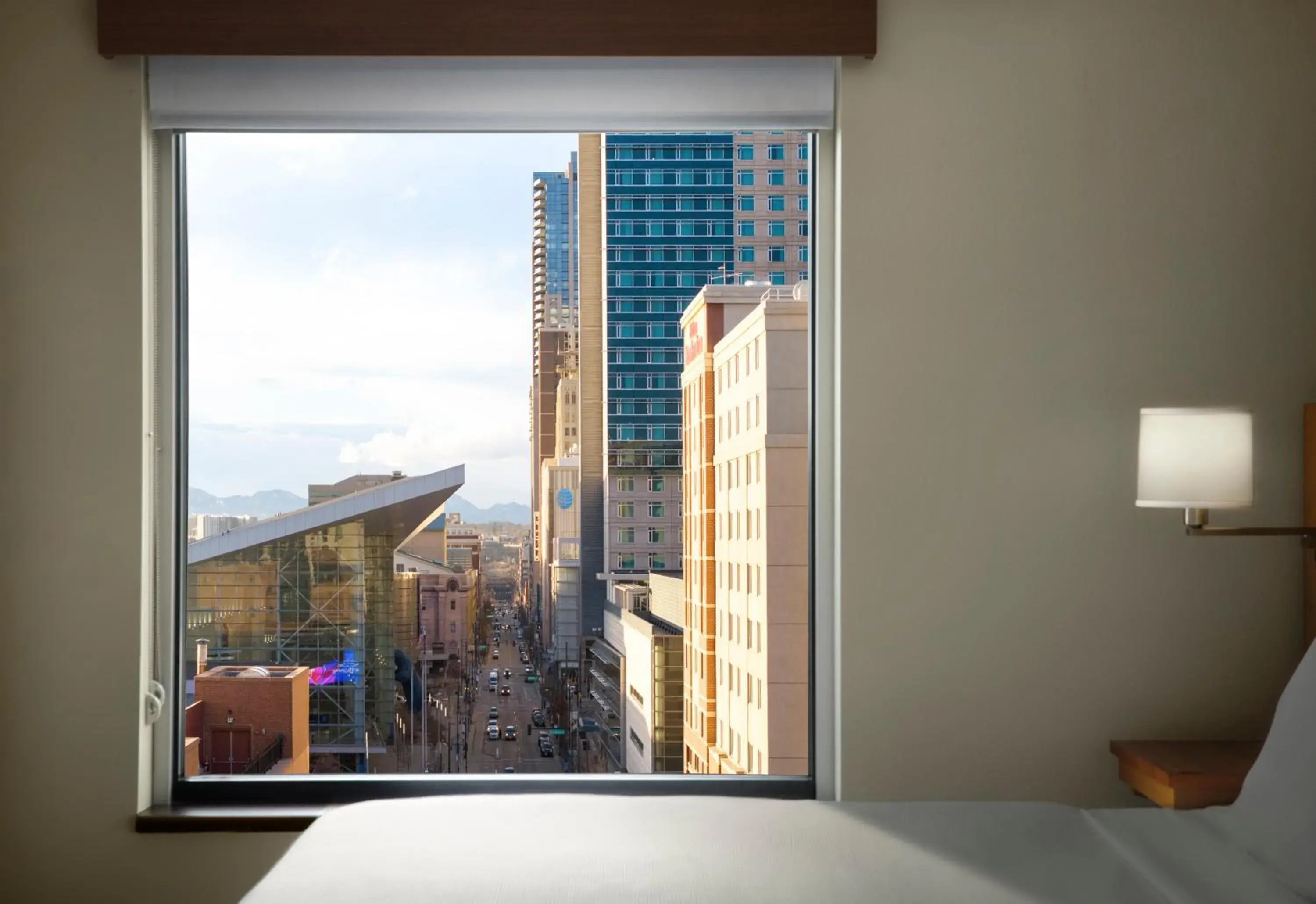 City view, Bed in Hyatt Place Denver Downtown City view, Bed in Hyatt Place Denver Downtown