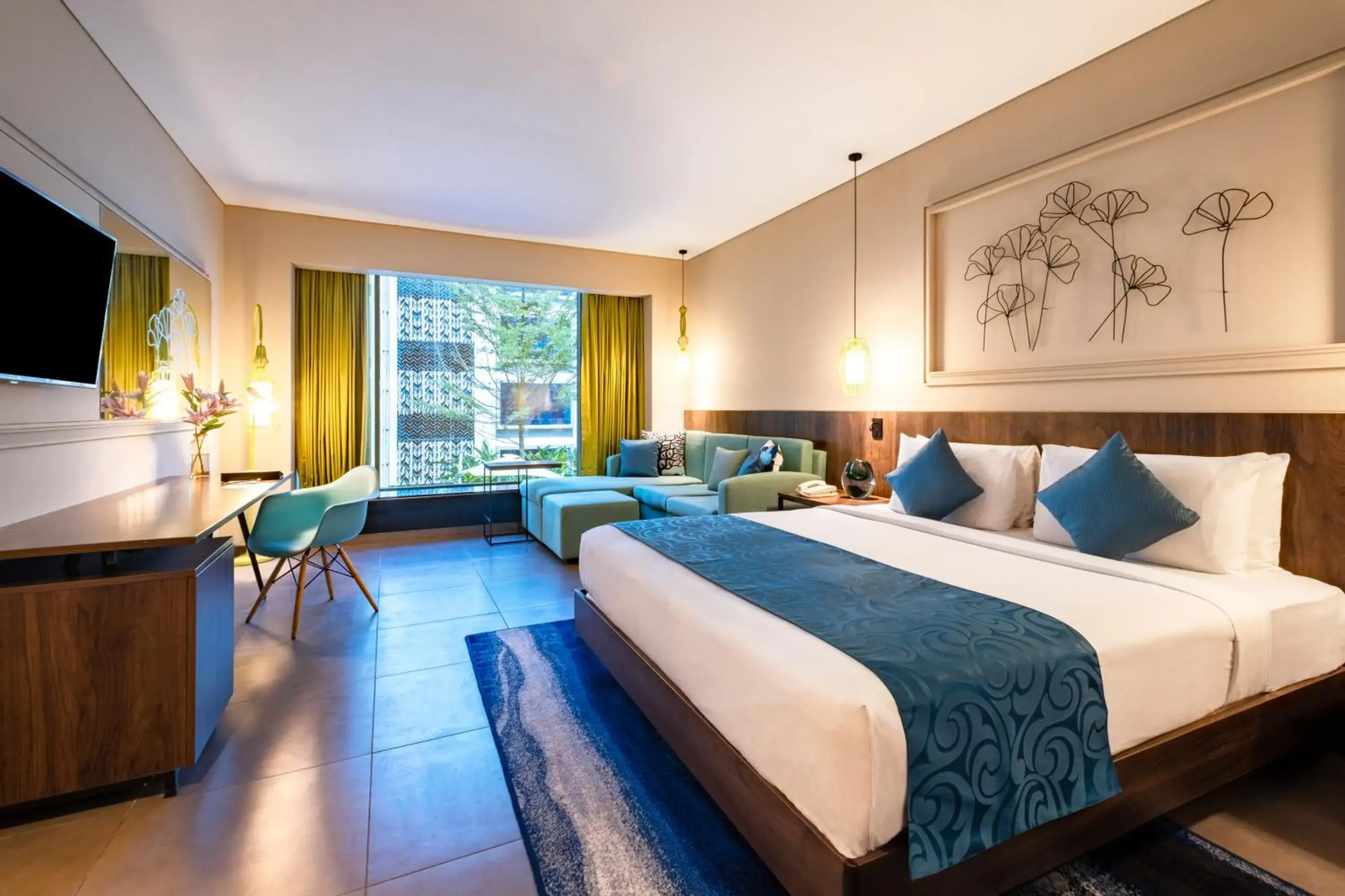 Deluxe King Room with Pool View in Hyatt Centric Candolim Goa Deluxe King Room with Pool View in Hyatt Centric Candolim Goa