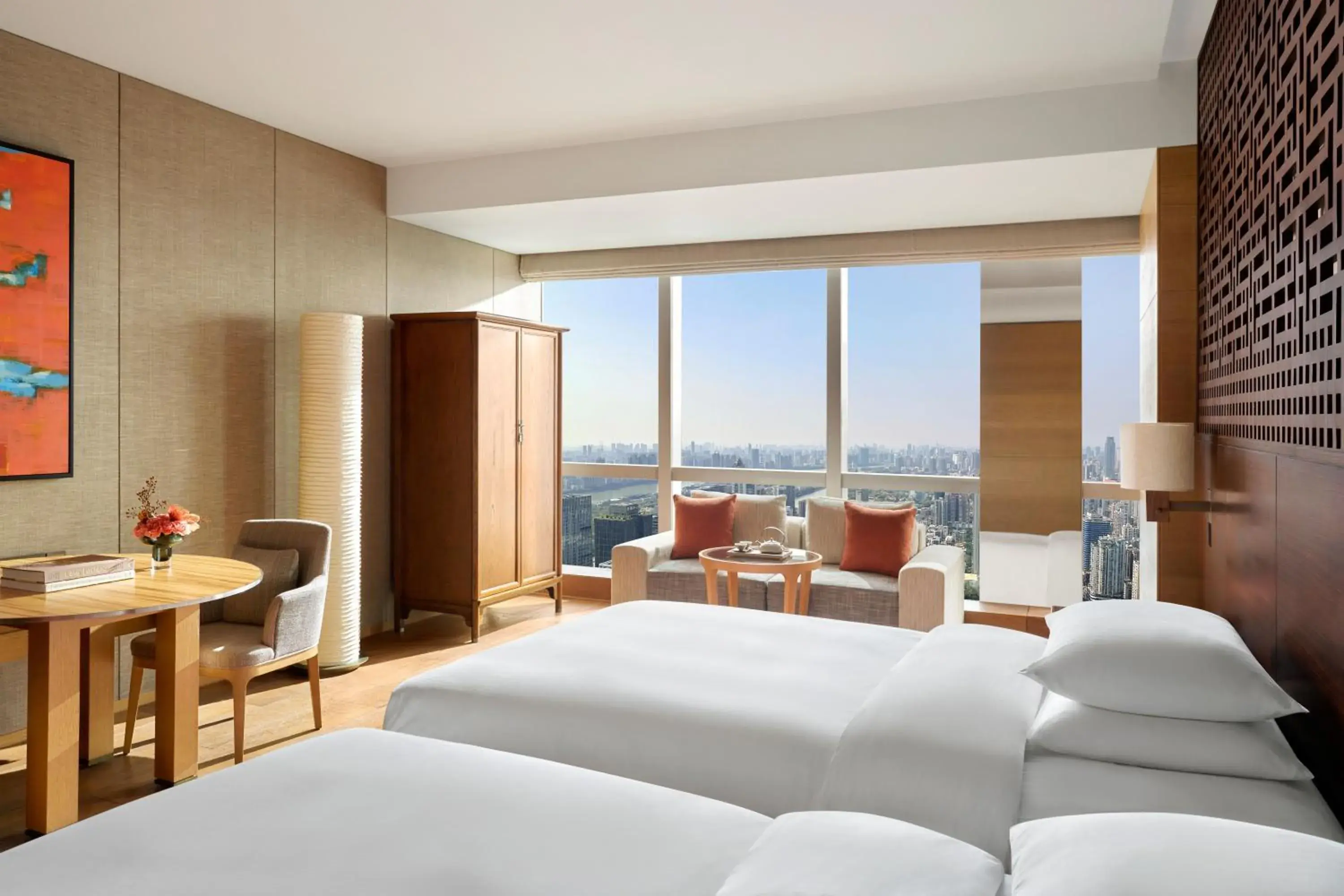 2 Double Beds River View in Park Hyatt Guangzhou 2 Double Beds River View in Park Hyatt Guangzhou