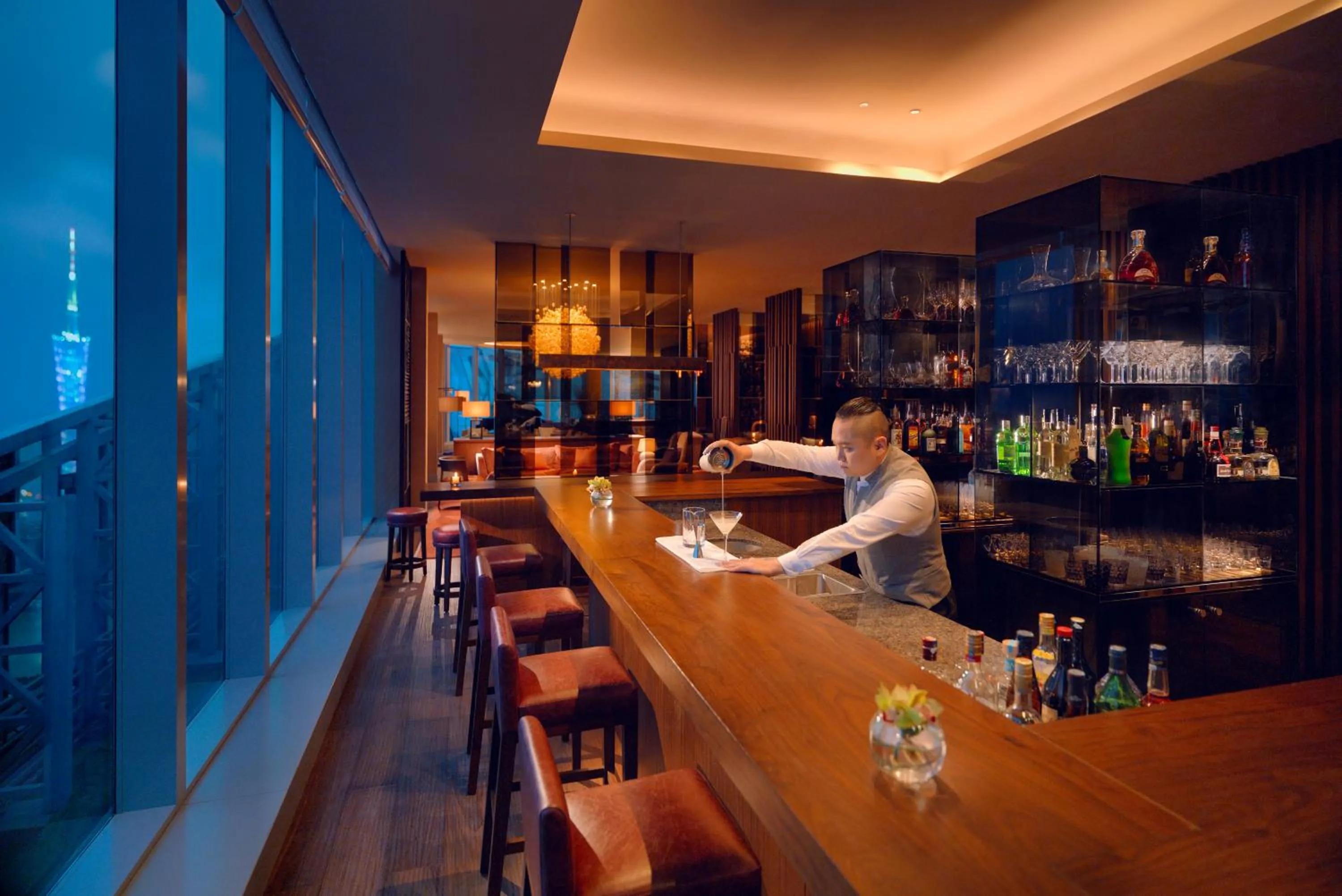 Lounge or bar in Park Hyatt Guangzhou