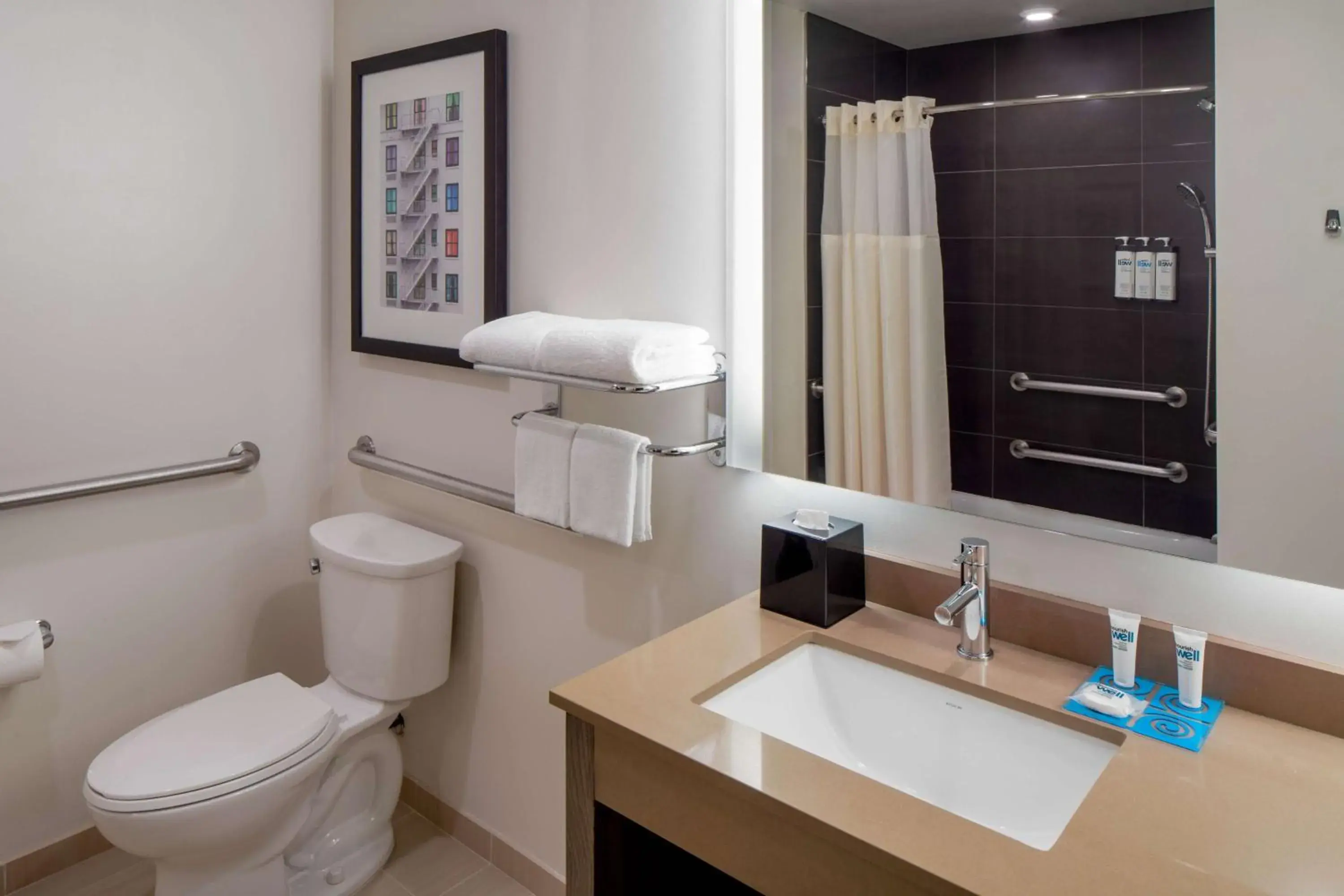 Queen Room with Two Queen Beds and Accessible Tub - Disability Access in Hyatt House New Orleans Downtown Queen Room with Two Queen Beds and Accessible Tub - Disability Access in Hyatt House New Orleans Downtown