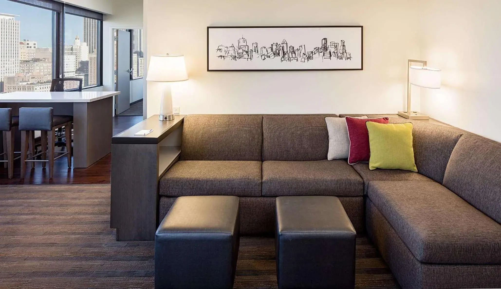 Photo of the whole room in Hyatt House New Orleans Downtown Photo of the whole room in Hyatt House New Orleans Downtown