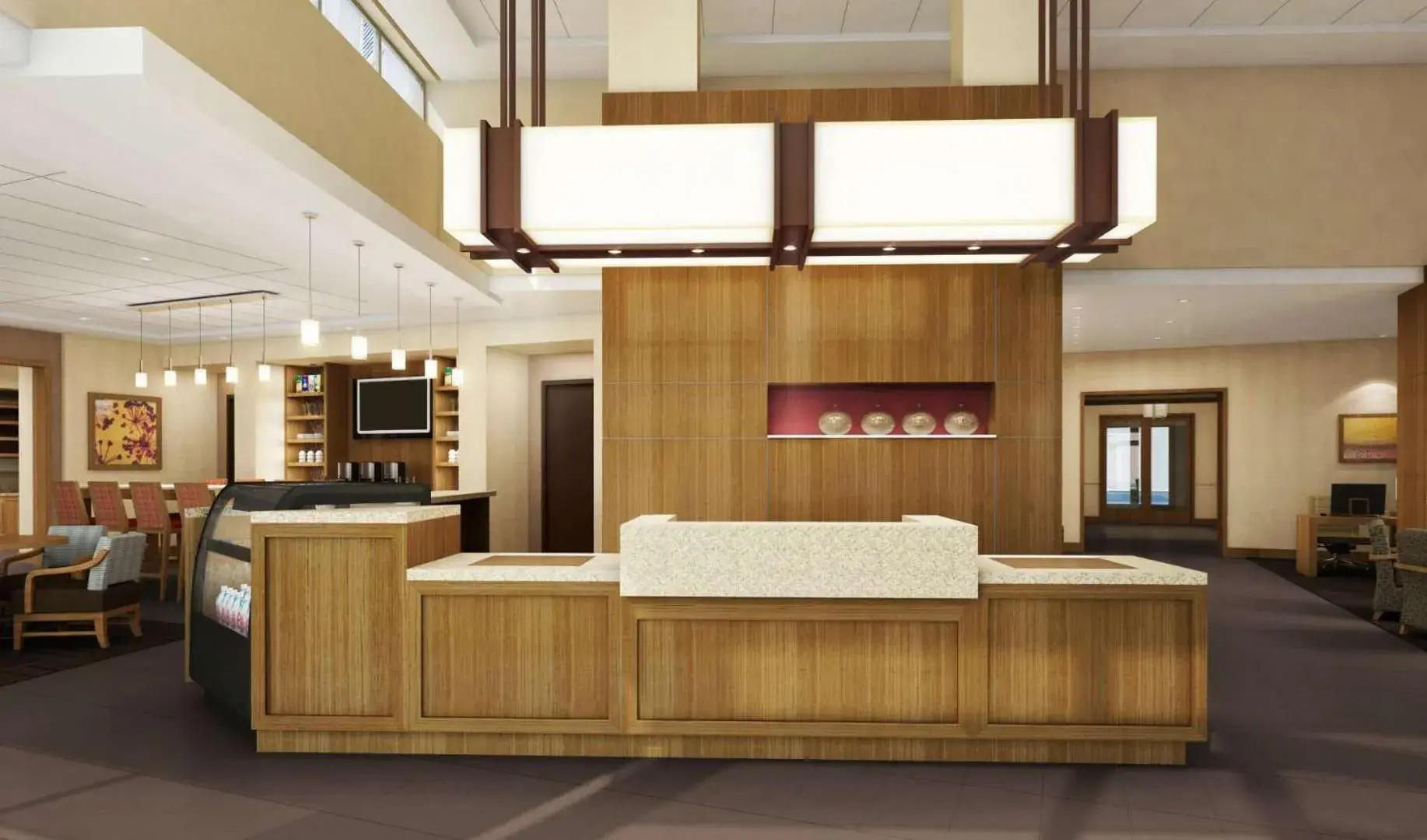 Lobby or reception in Hyatt Place DFW Lobby or reception in Hyatt Place DFW