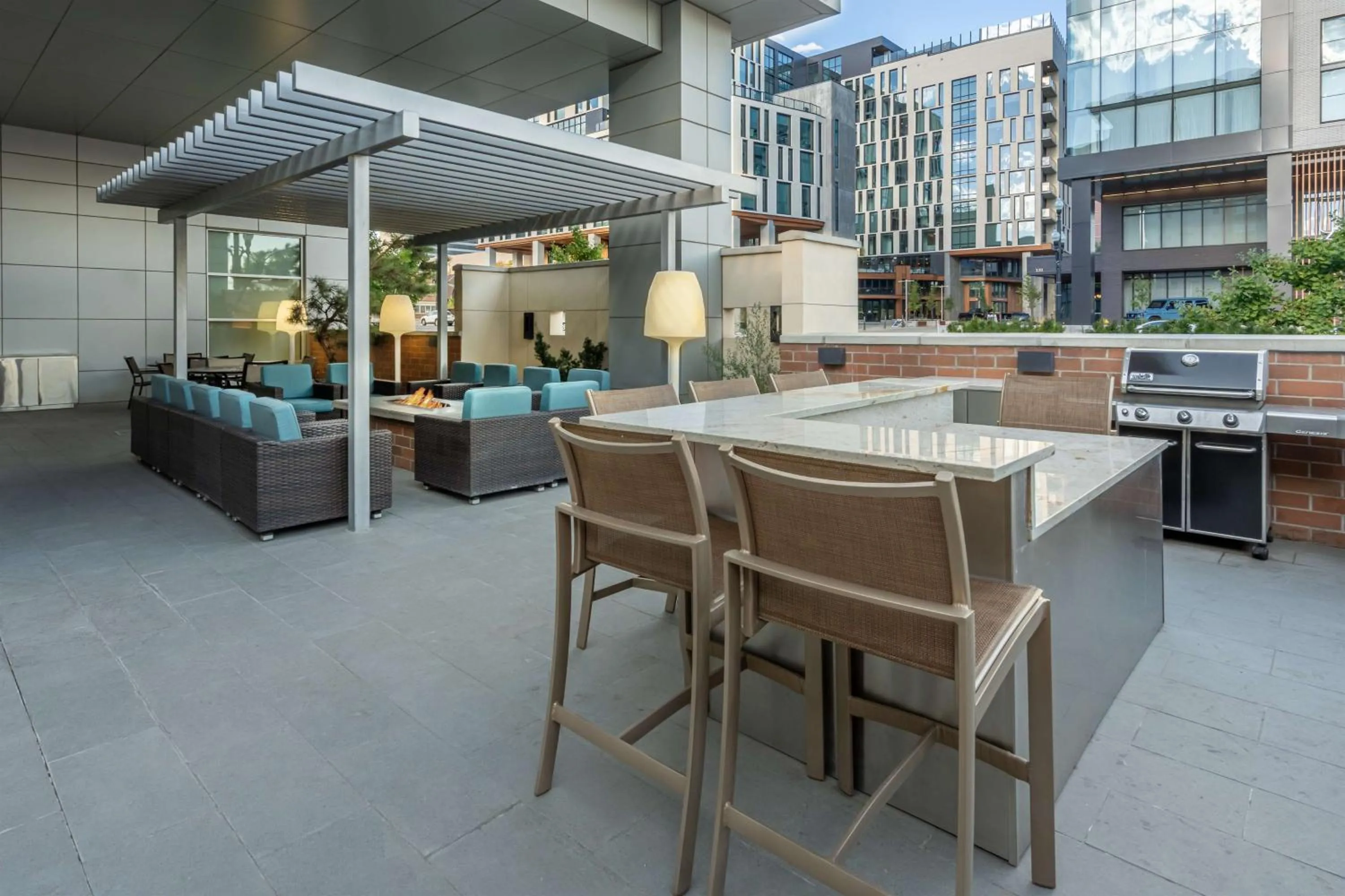 Patio in Hyatt House Salt Lake City Downtown