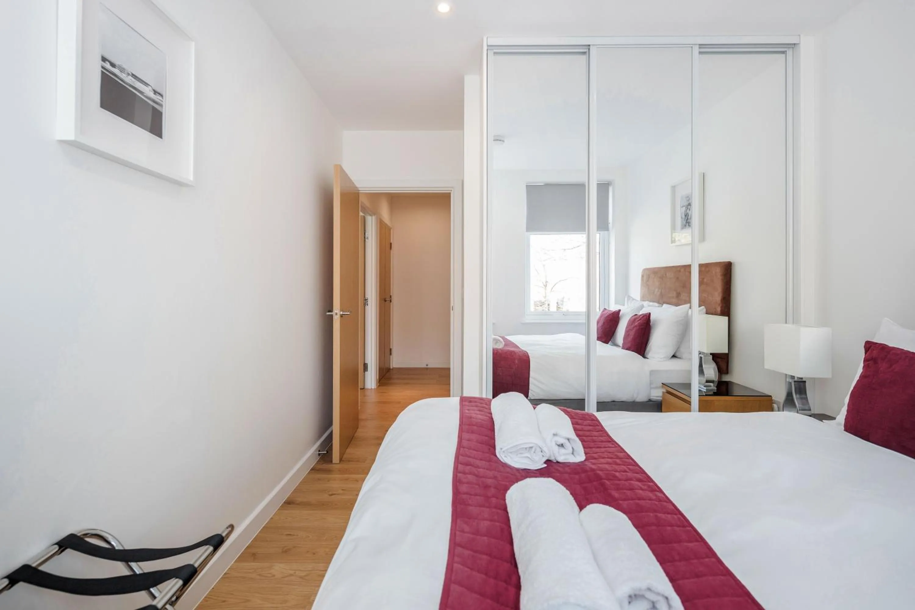 Bedroom, Bed in Roomspace Serviced Apartments - Swan House