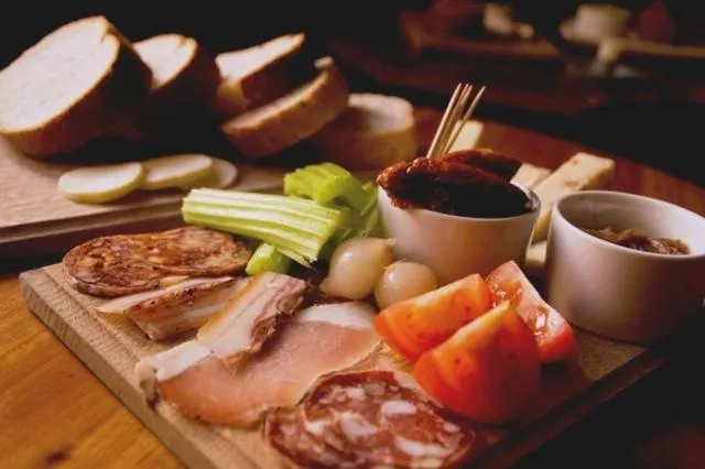 Food close-up in The Cardinals Hat