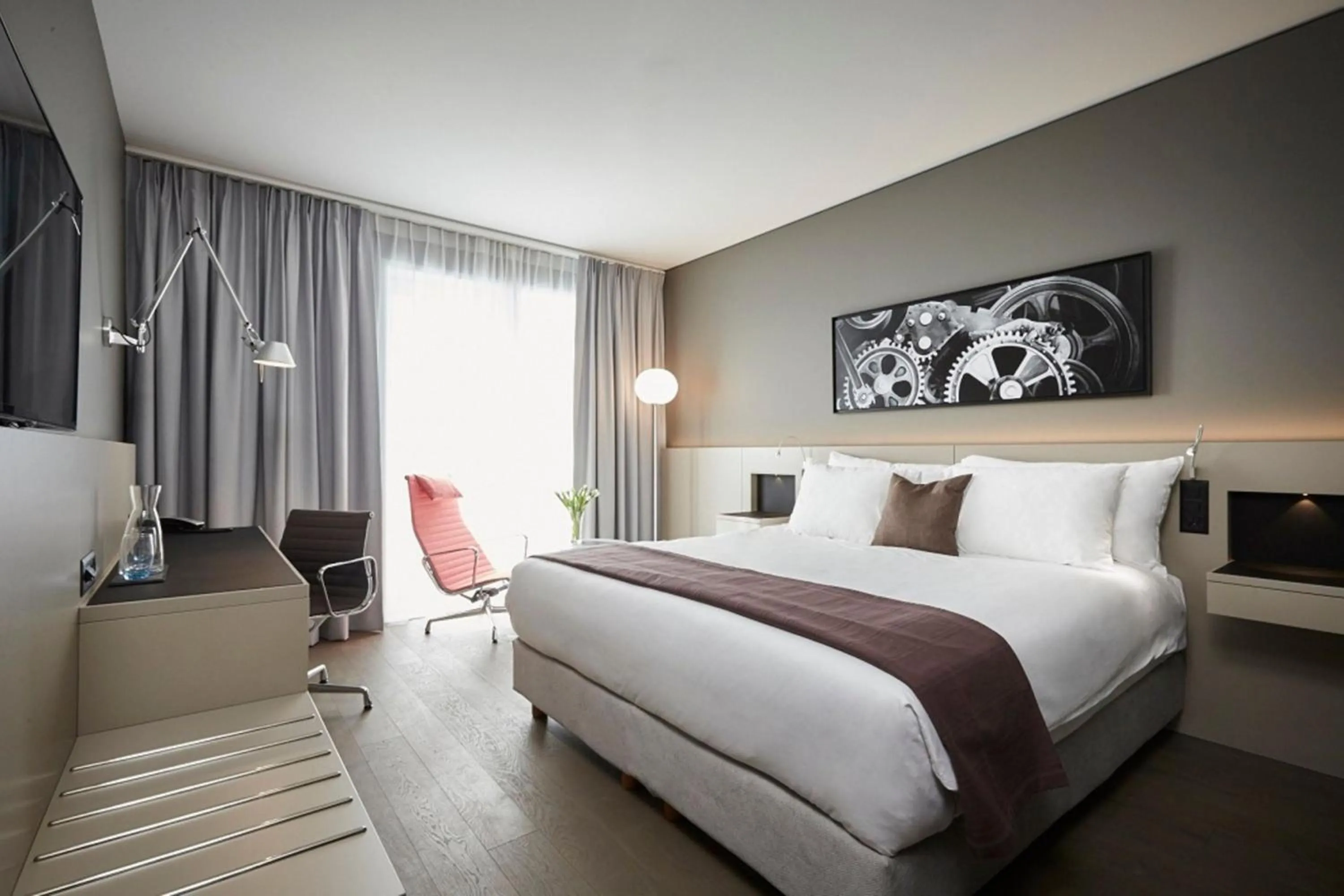 Photo of the whole room, Bed in Modern Times Hotel, Vevey, A Tribute Portfolio Hotel
