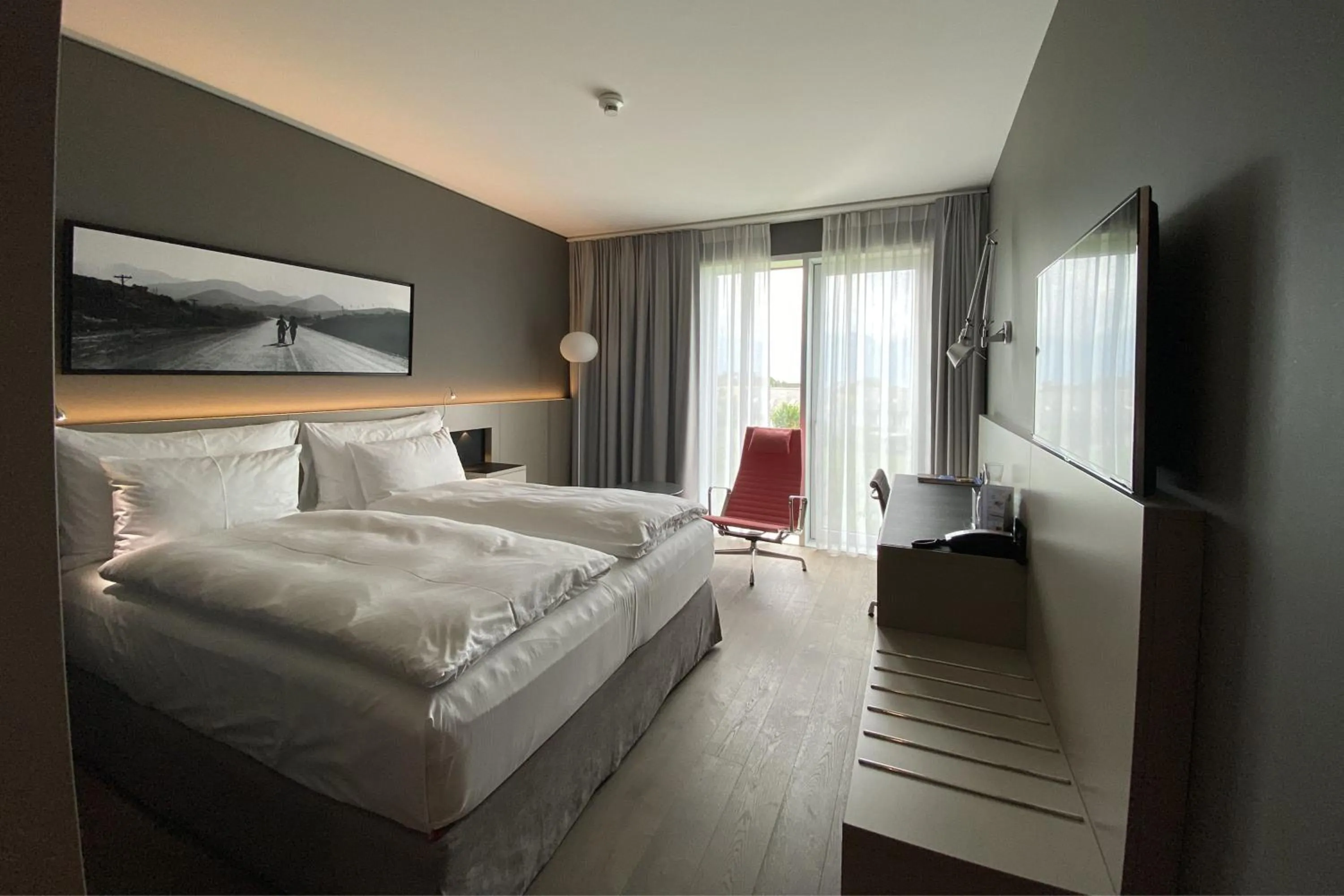 Bedroom, Bed in Modern Times Hotel, Vevey, A Tribute Portfolio Hotel