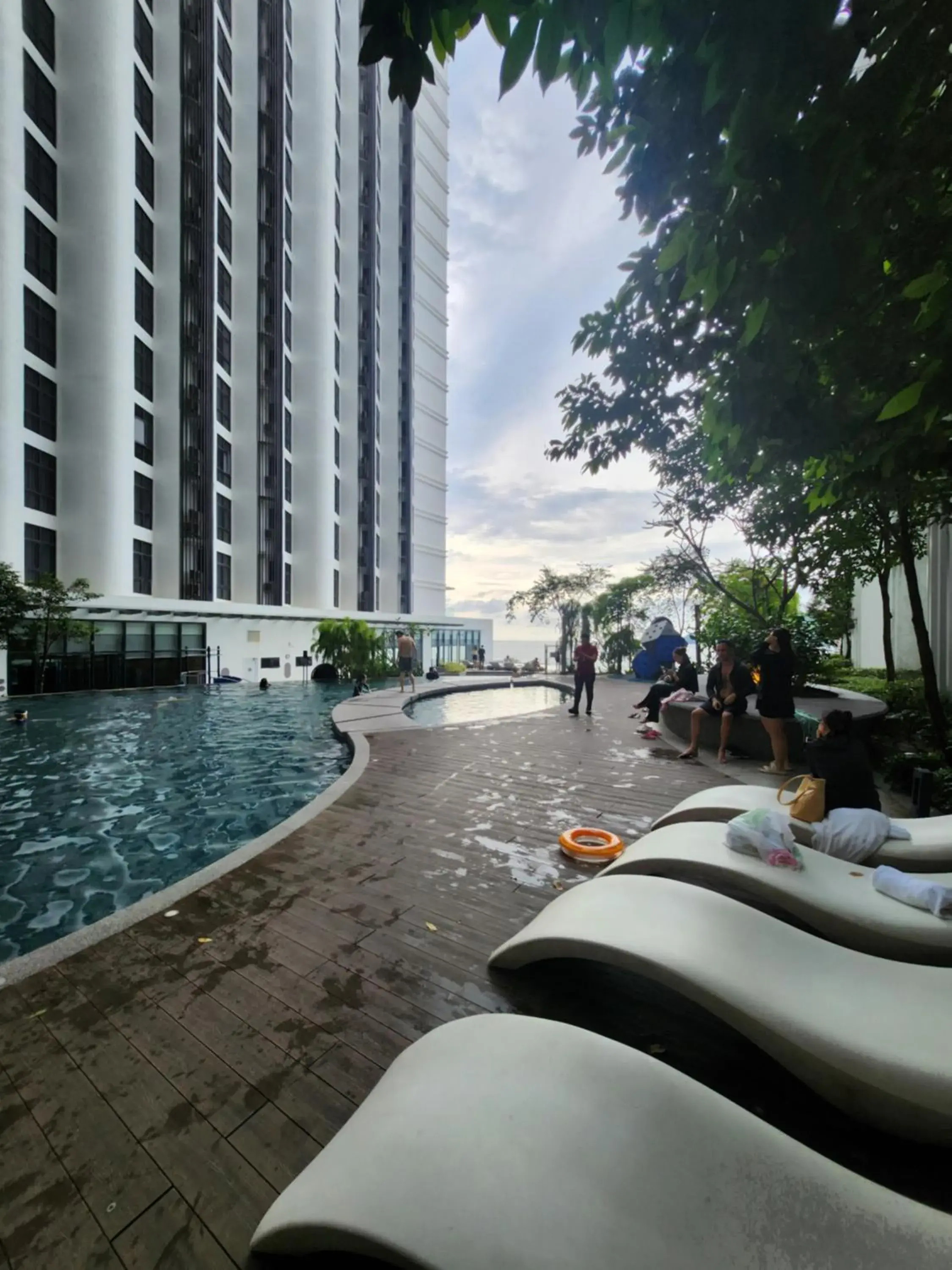 Swimming pool in The Shore Kota Kinabalu Swimming pool in The Shore Kota Kinabalu