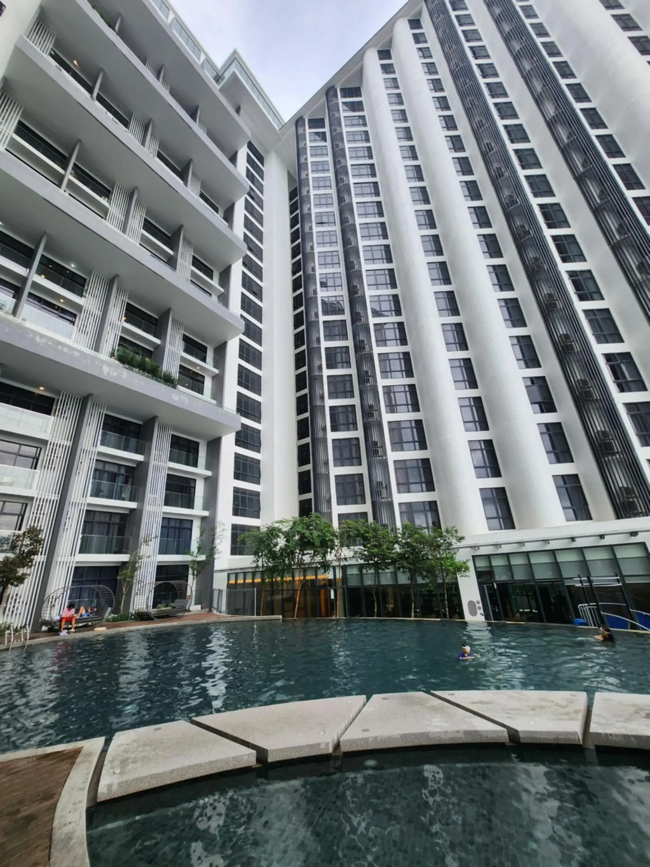 Swimming pool in The Shore Kota Kinabalu Swimming pool in The Shore Kota Kinabalu