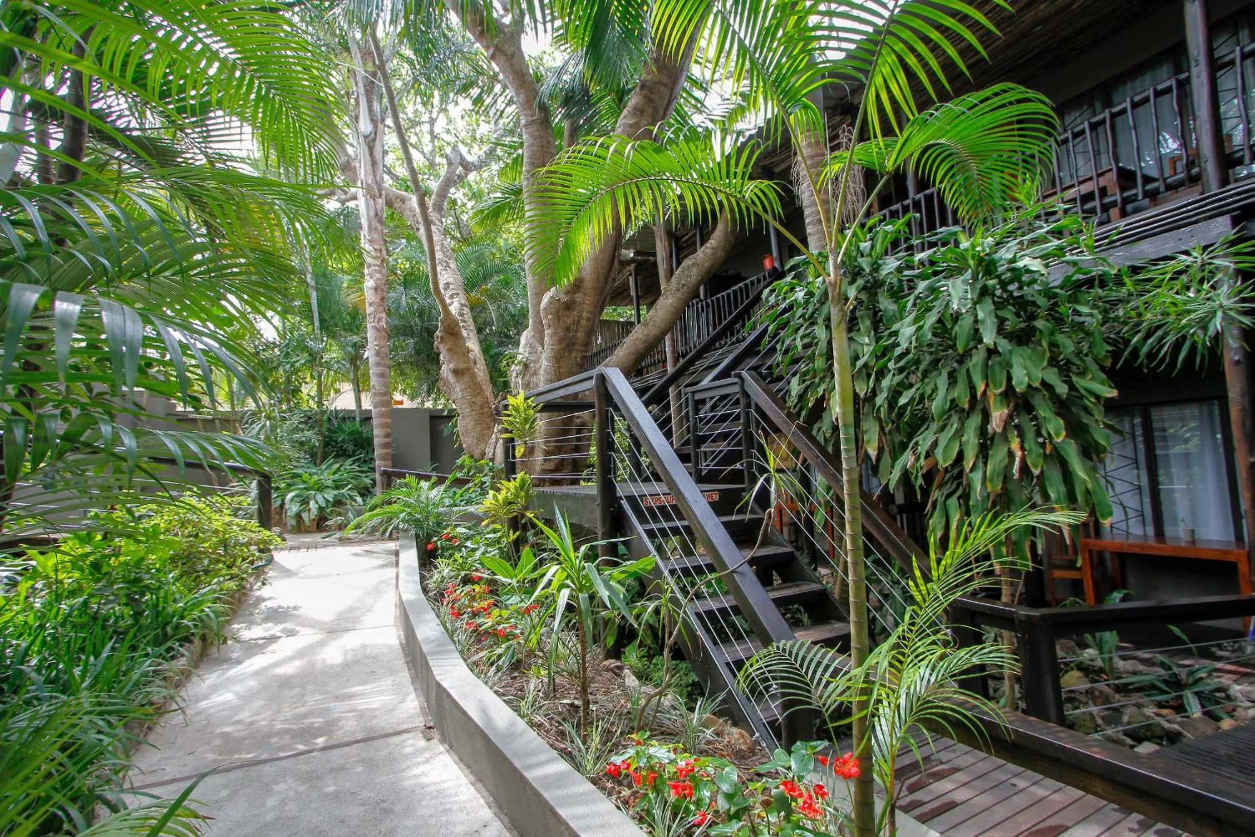 Garden view in Umlilo Guest House