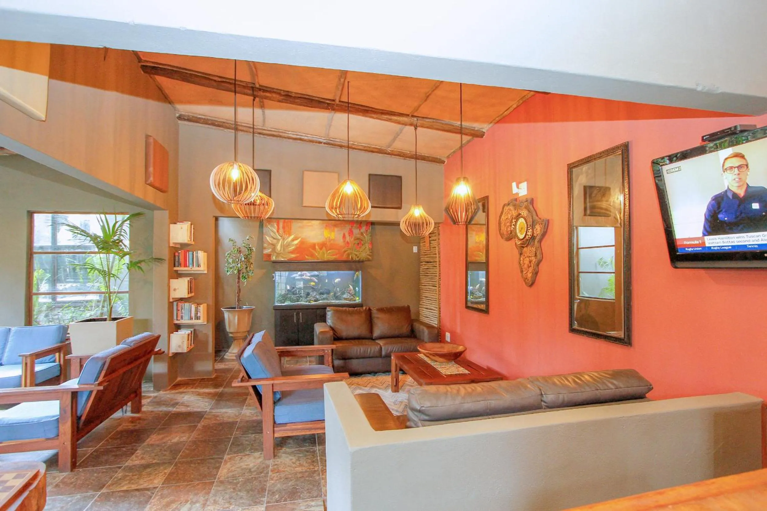 Living room in Umlilo Guest House