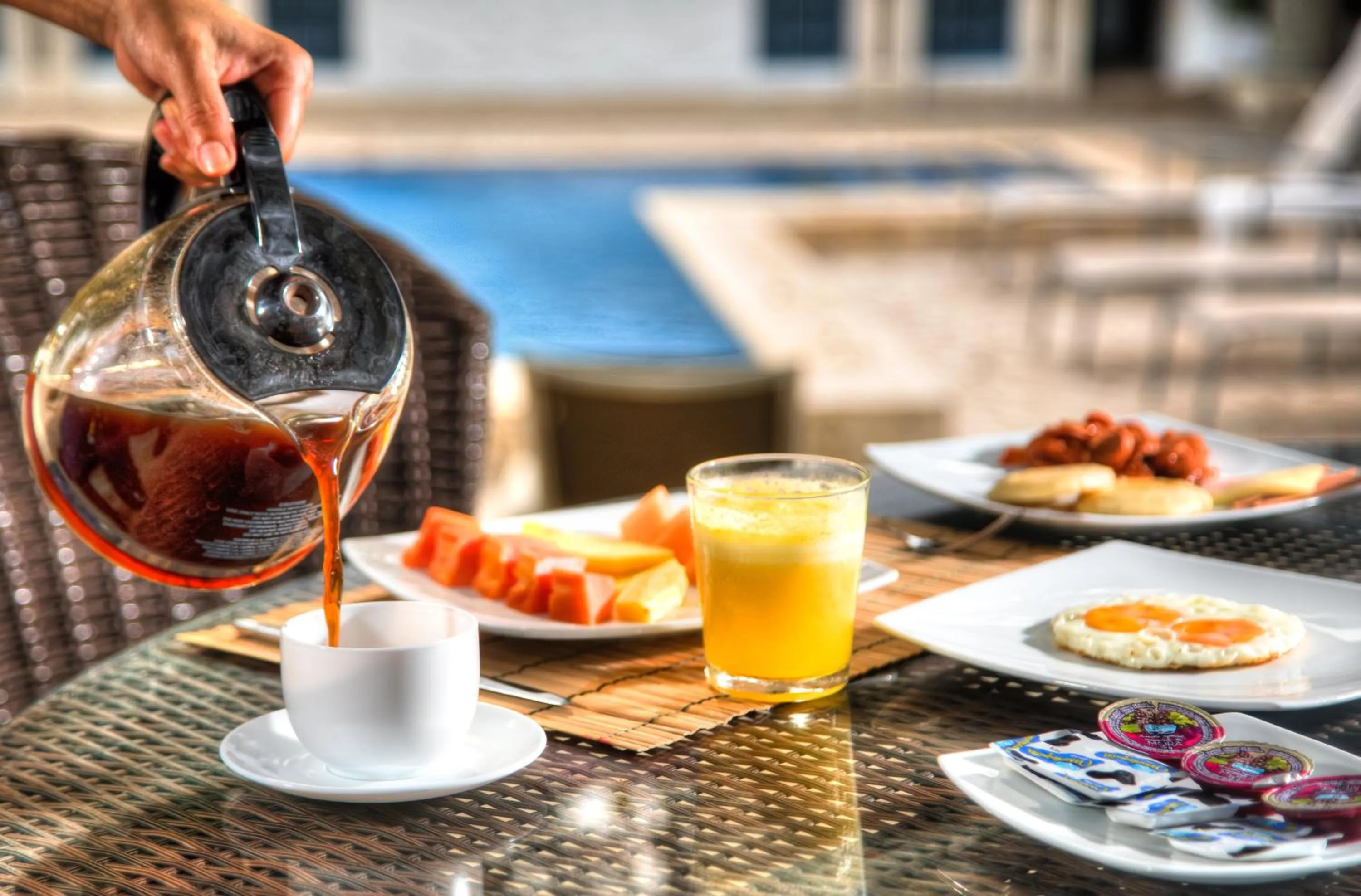 Restaurant/places to eat in Hotel Santorini Casablanca Resort