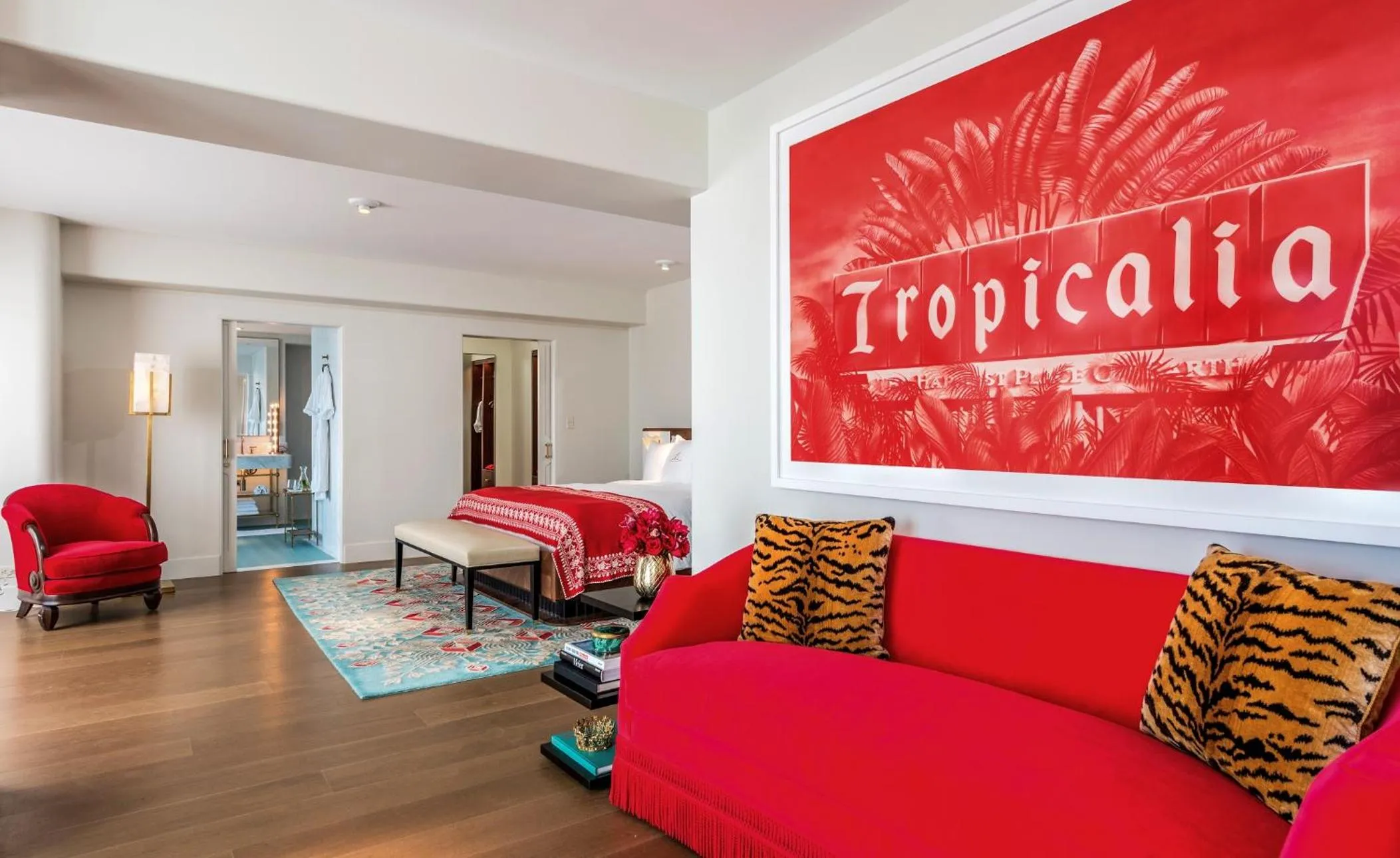 Seating area in Faena Hotel Miami Beach