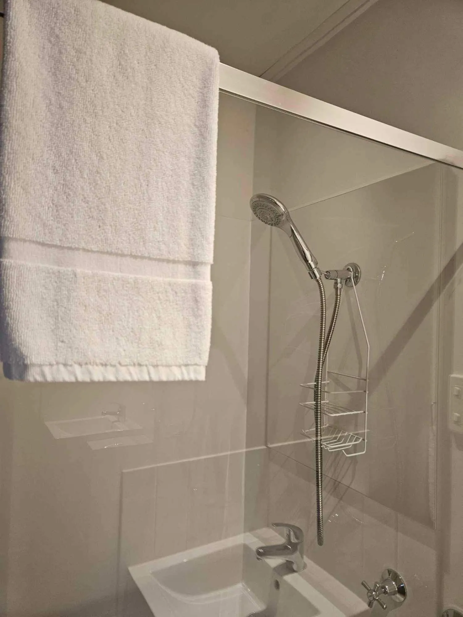 Shower in Restaway Holiday Units